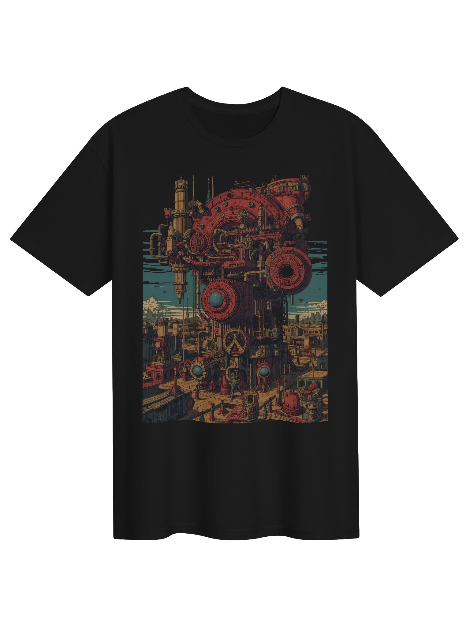 Retro-Futurist Machine City T-Shirt product image (1)