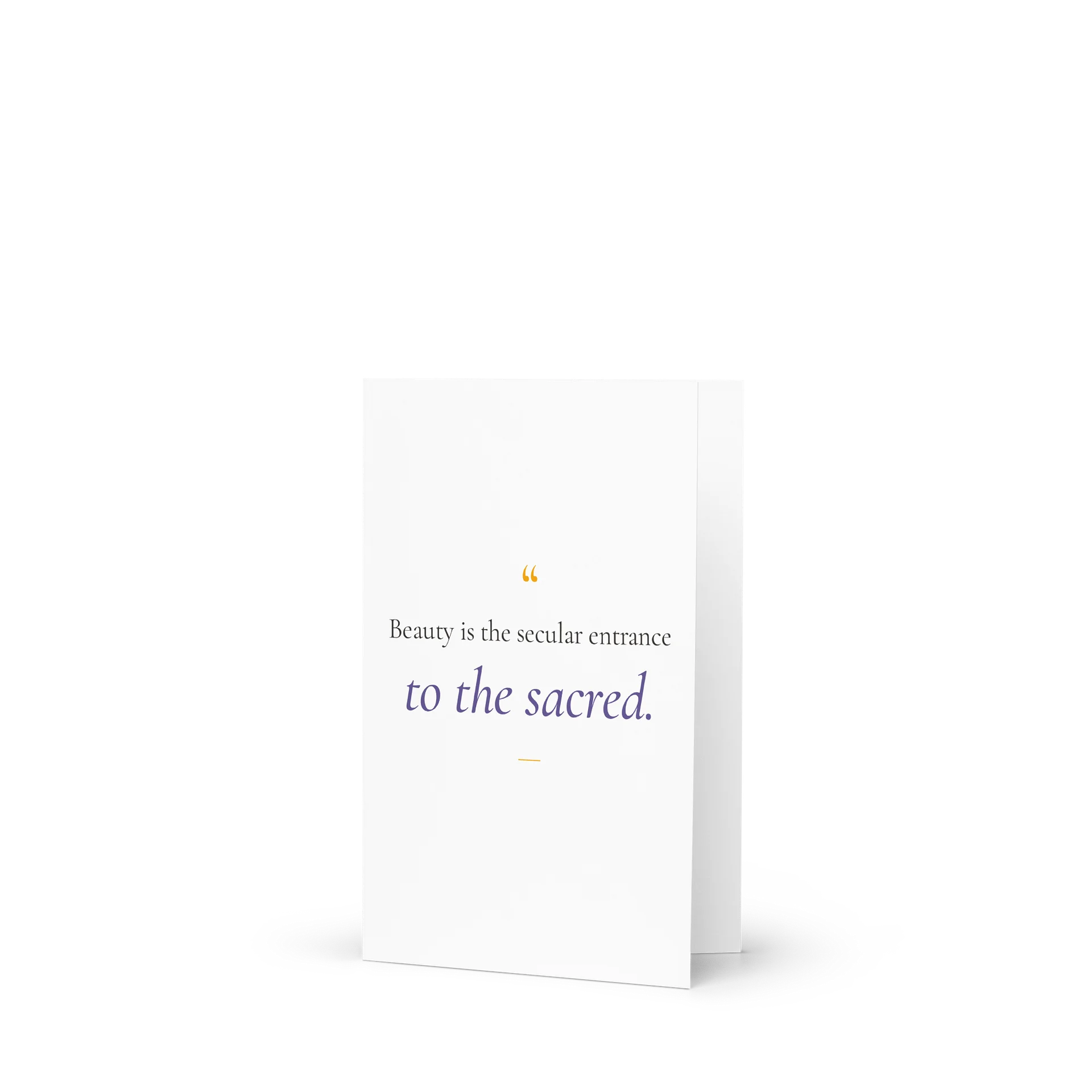 Beauty Is the Sacred Entrance Greeting Card product image (1)