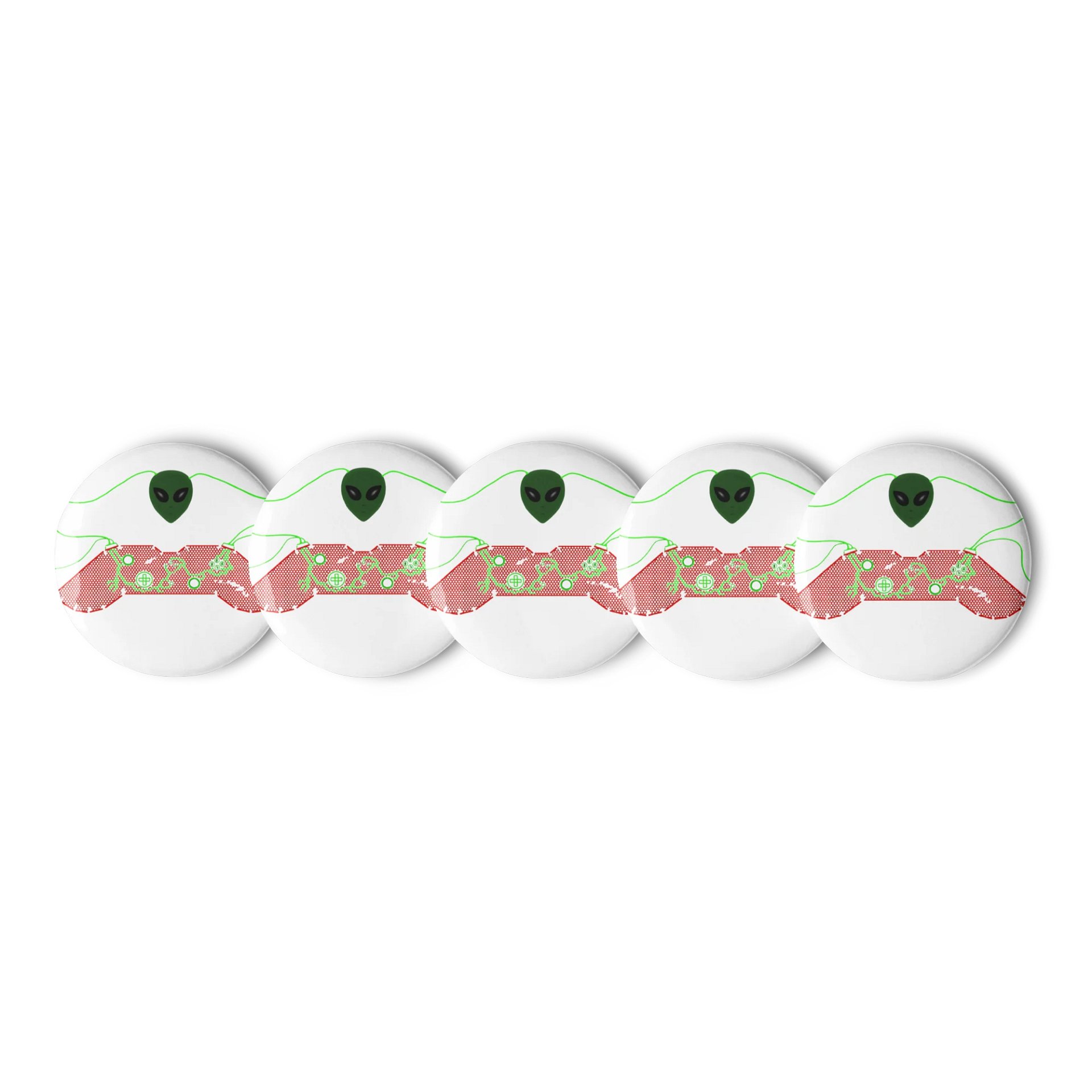 Alien Circuit Gaming Pin Buttons Set product image (1)