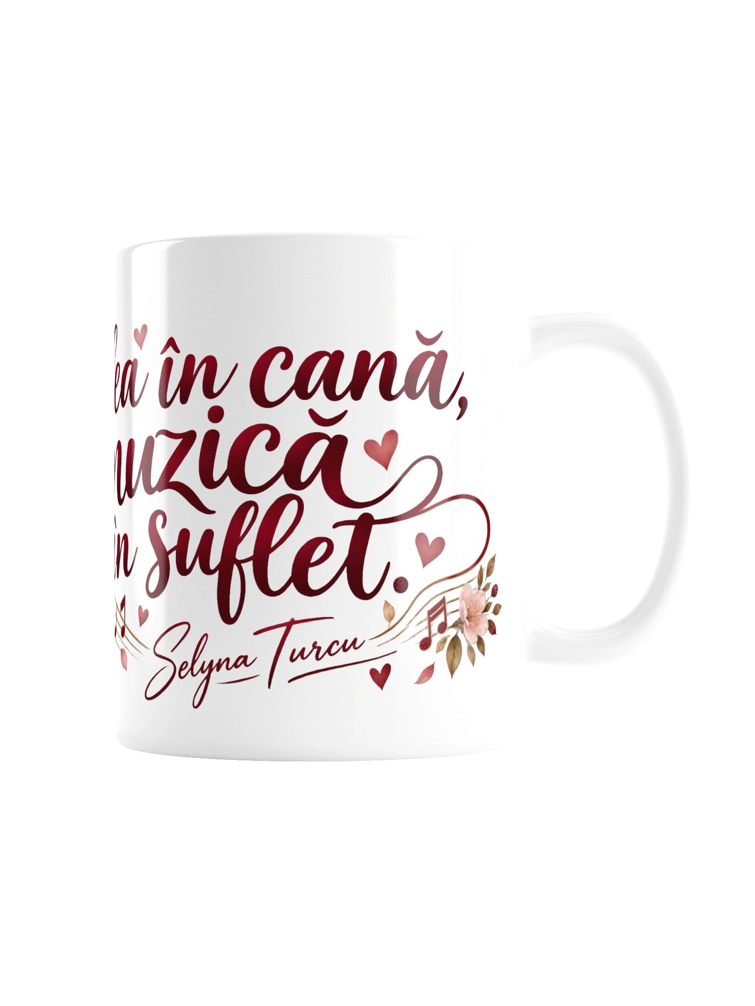 Cană „Cafea în cană, muzică în suflet” – Selyna Turcu product image (7)