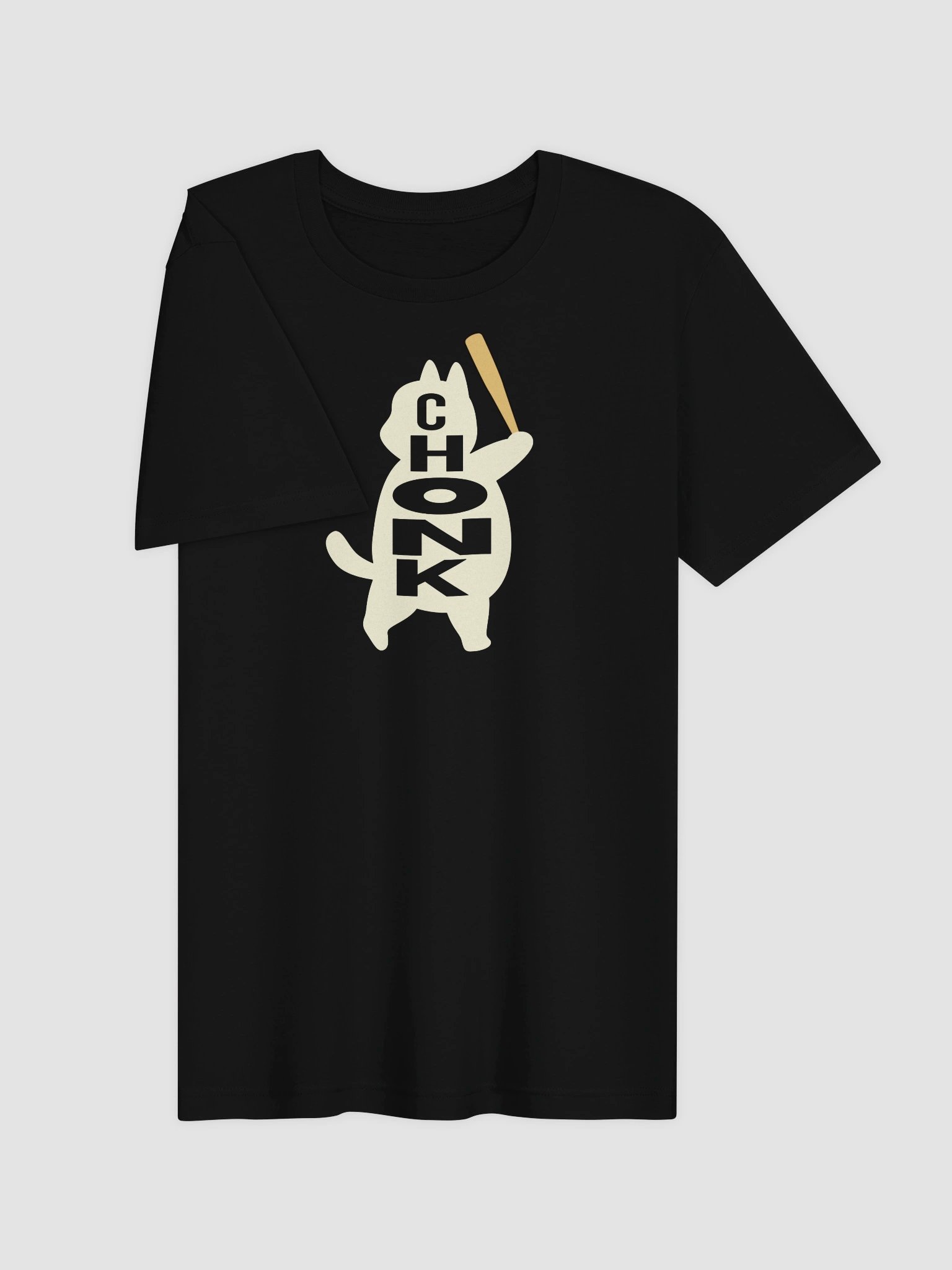 Baseball Chonk Cat - Unisex Adult Super Soft Lightweight T-shirt product image (2)