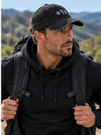 His House Distressed Dad Hat by His House