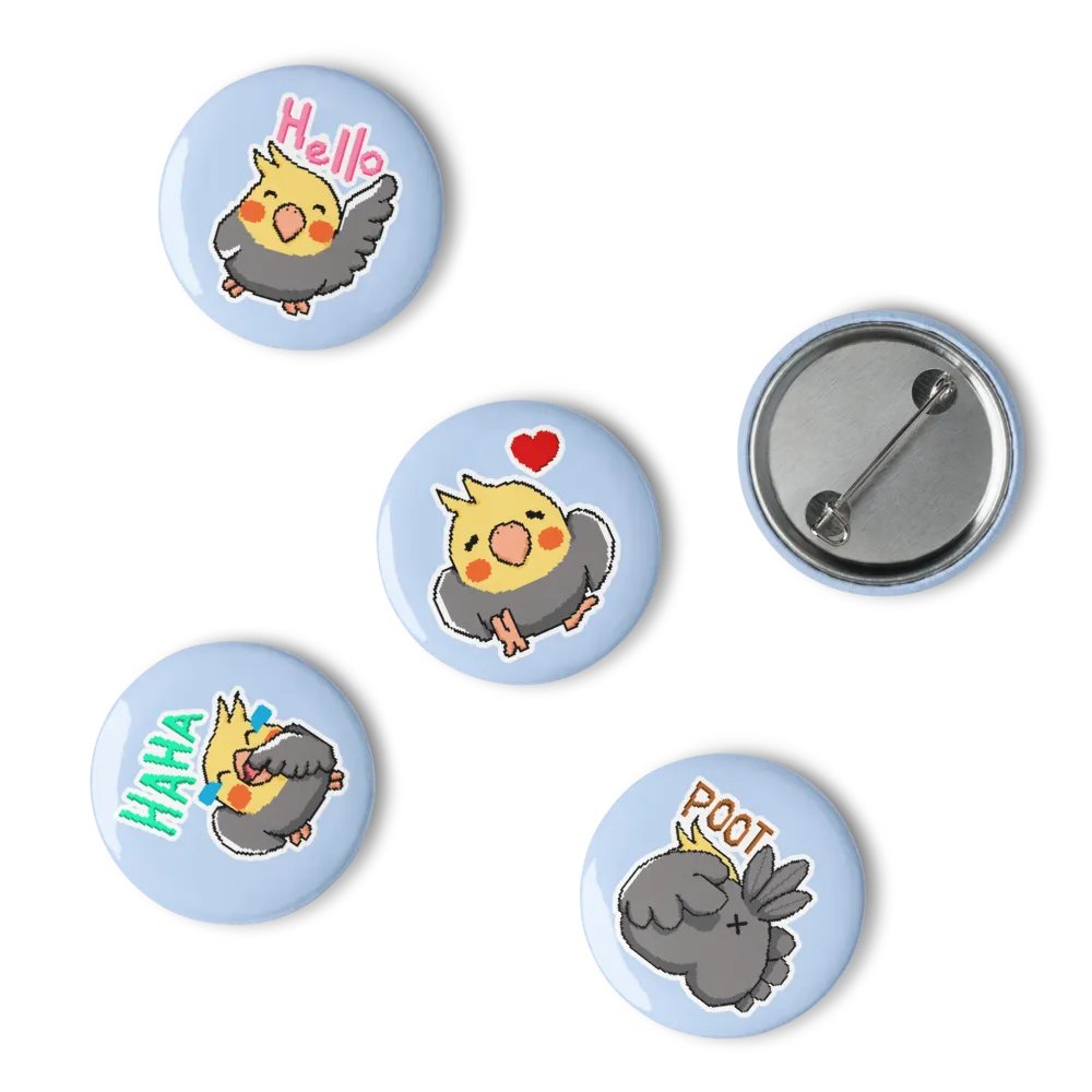 MoB Emojis | Set of 5 Pin Buttons product image (3)