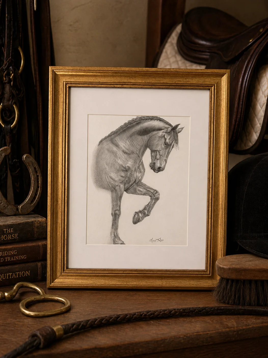Bow to Above - Original Graphite Drawing product image (1)