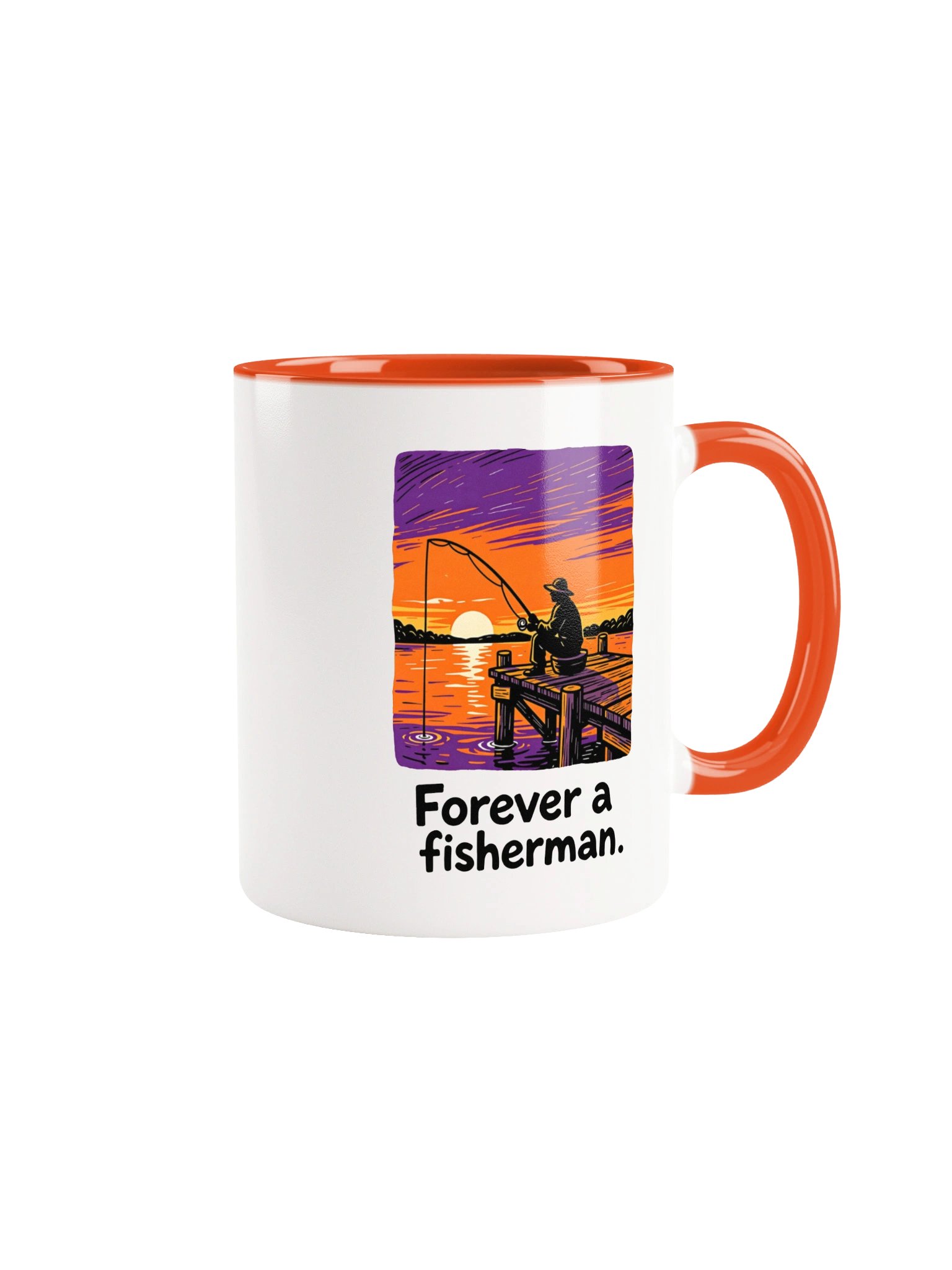Ceramic Mug: "Forever a fisherman." product image (41)