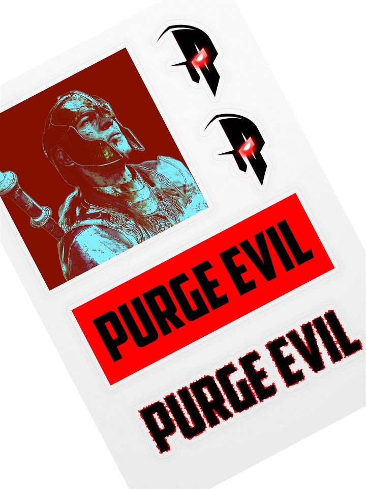 PURGE EVIL Sticker Sheet ZERO product image (1)