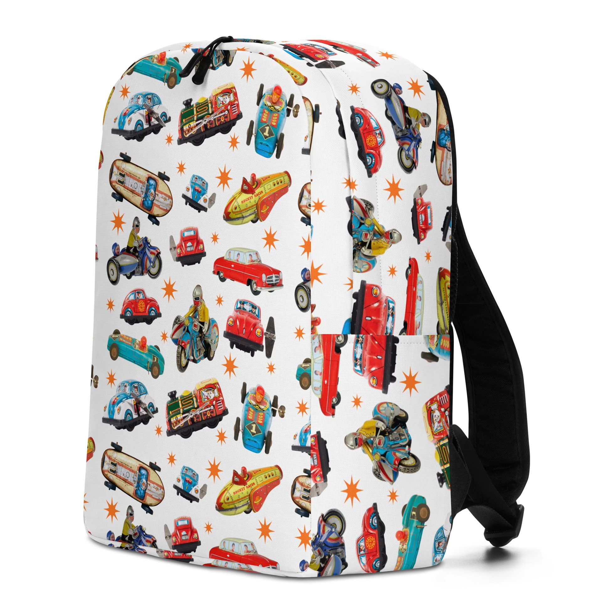 Vintage Toy Vehicles All-Over Print Backpack product image (2)