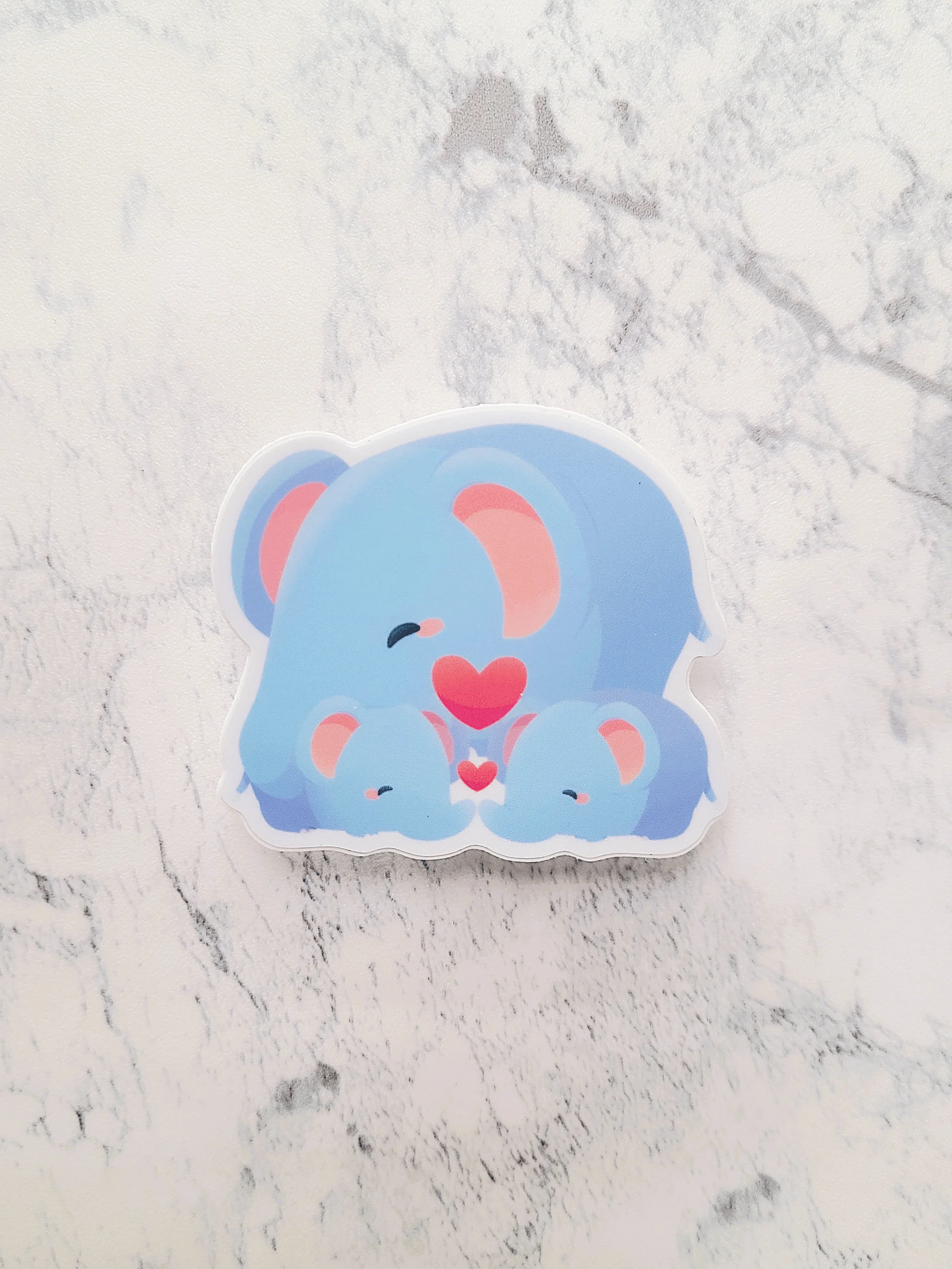 Elephant Family Sticker product image (1)