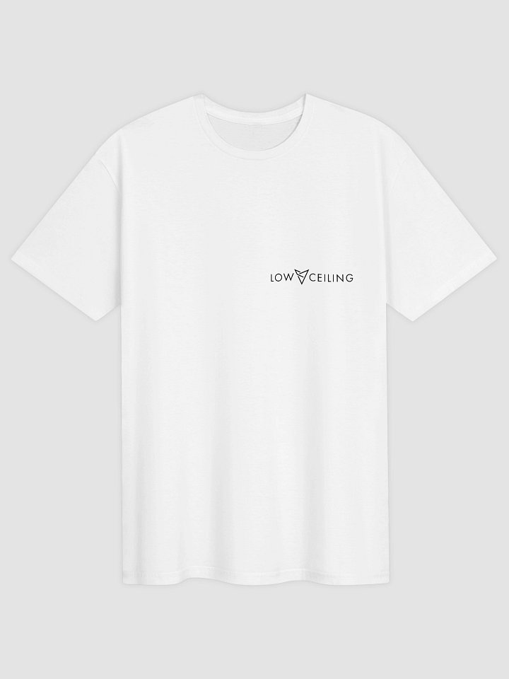 LOW CEILING WHITE T SHIRT [TEXT LOGO] product image (1)