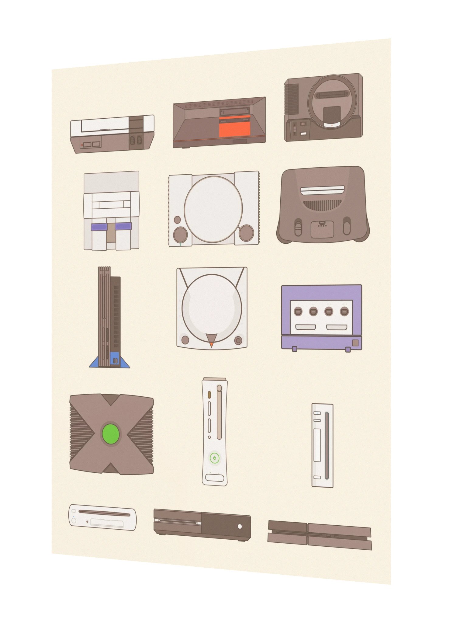 Retro Consoles (Beige) [3x4] product image (2)