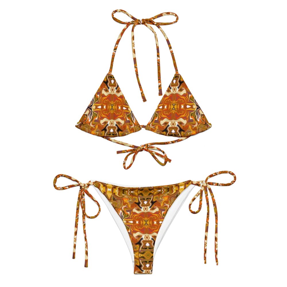 Symmetric Splendor Brown String Bikini Set product image (5)