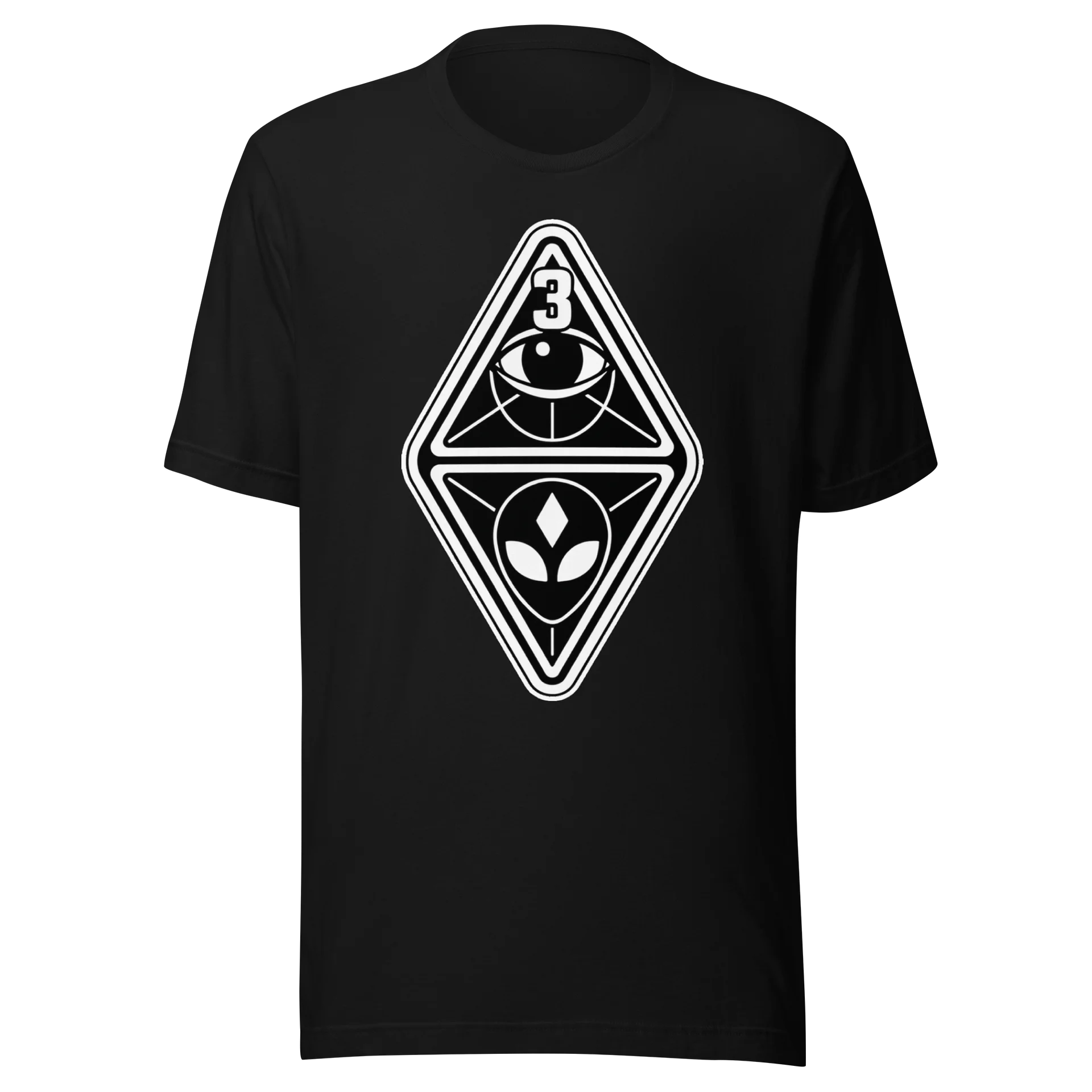 3 EYED ALIEN — EMBLEM on Bella+Canvas Unisex Supersoft T-Shirt product image (1)