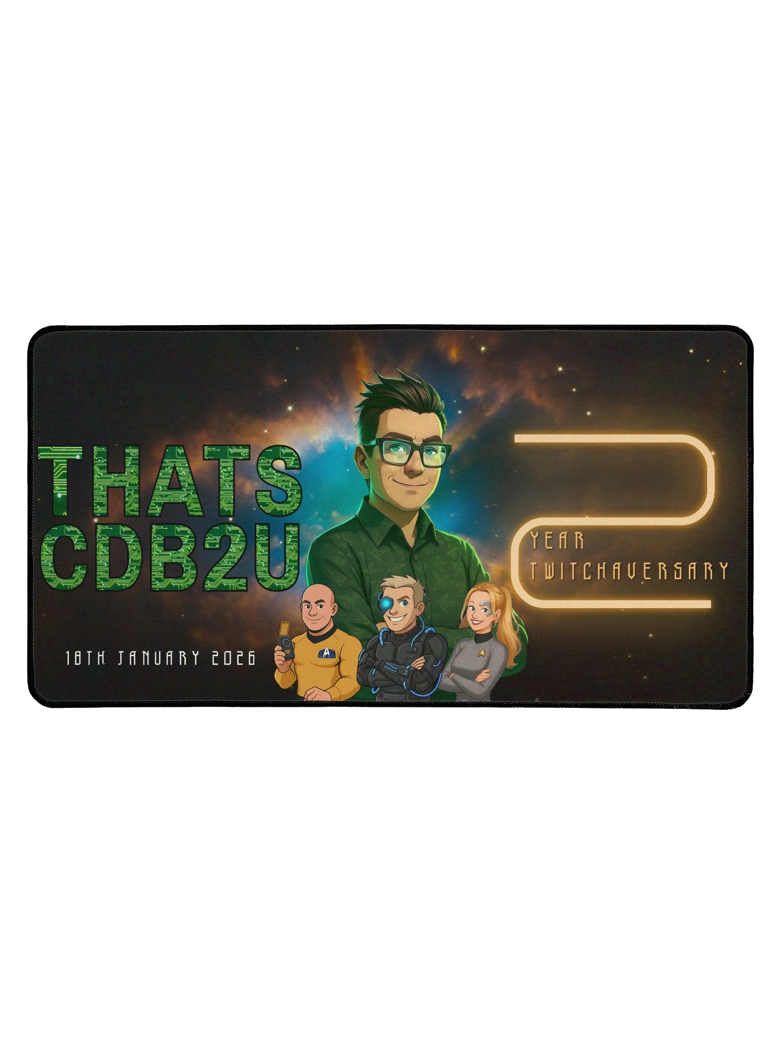 The Collective Must Grow – Twitchaversary Deskmat product image (1)