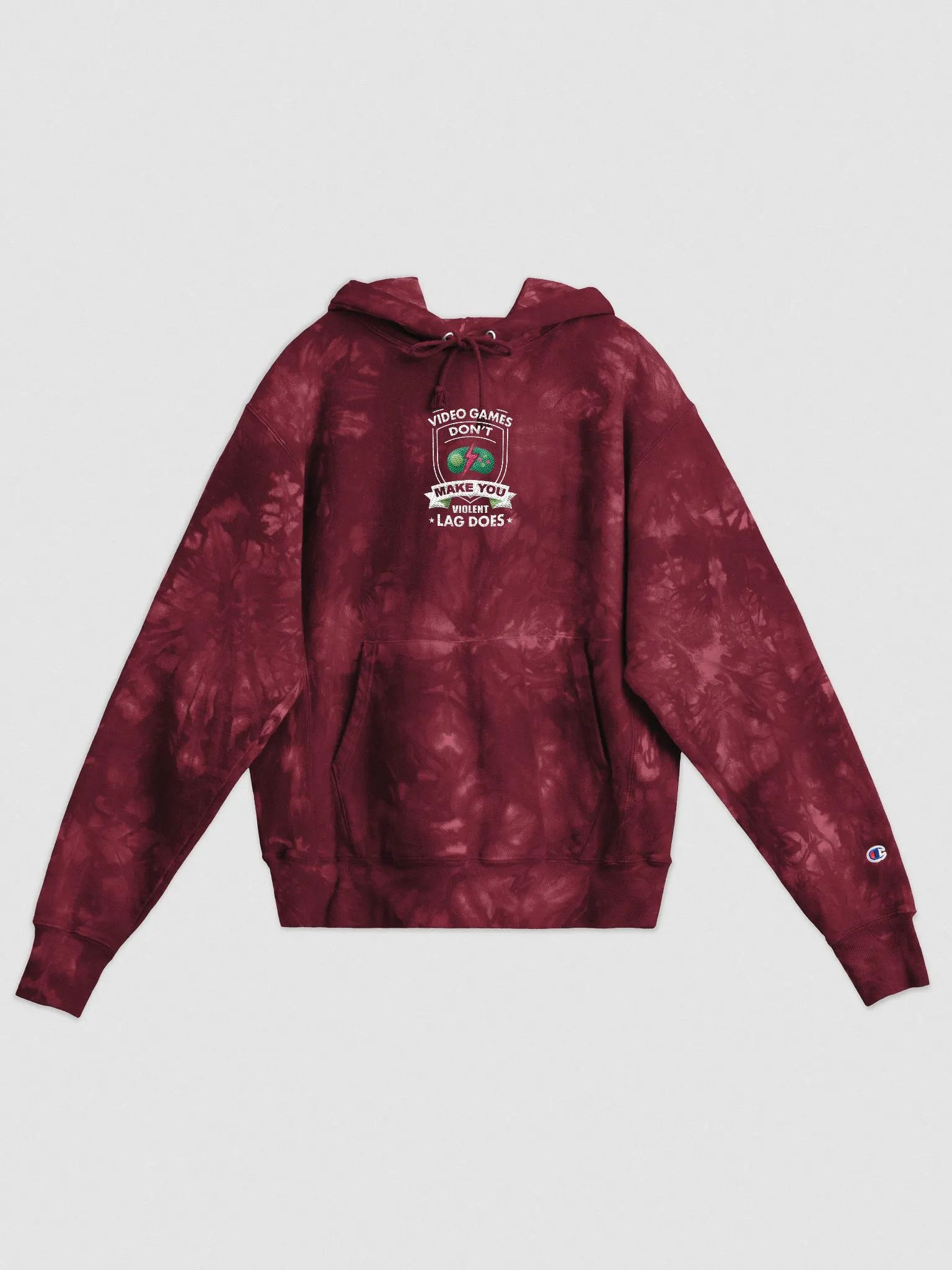 Video Games Don't make you Violent. Lag does~ TieDye Hoodie product image (1)