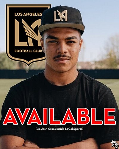 MDS told Josh Gross today that Igor Jesus will be available for limited minutes in LAFC’s home match against RBNY on Wednesda...