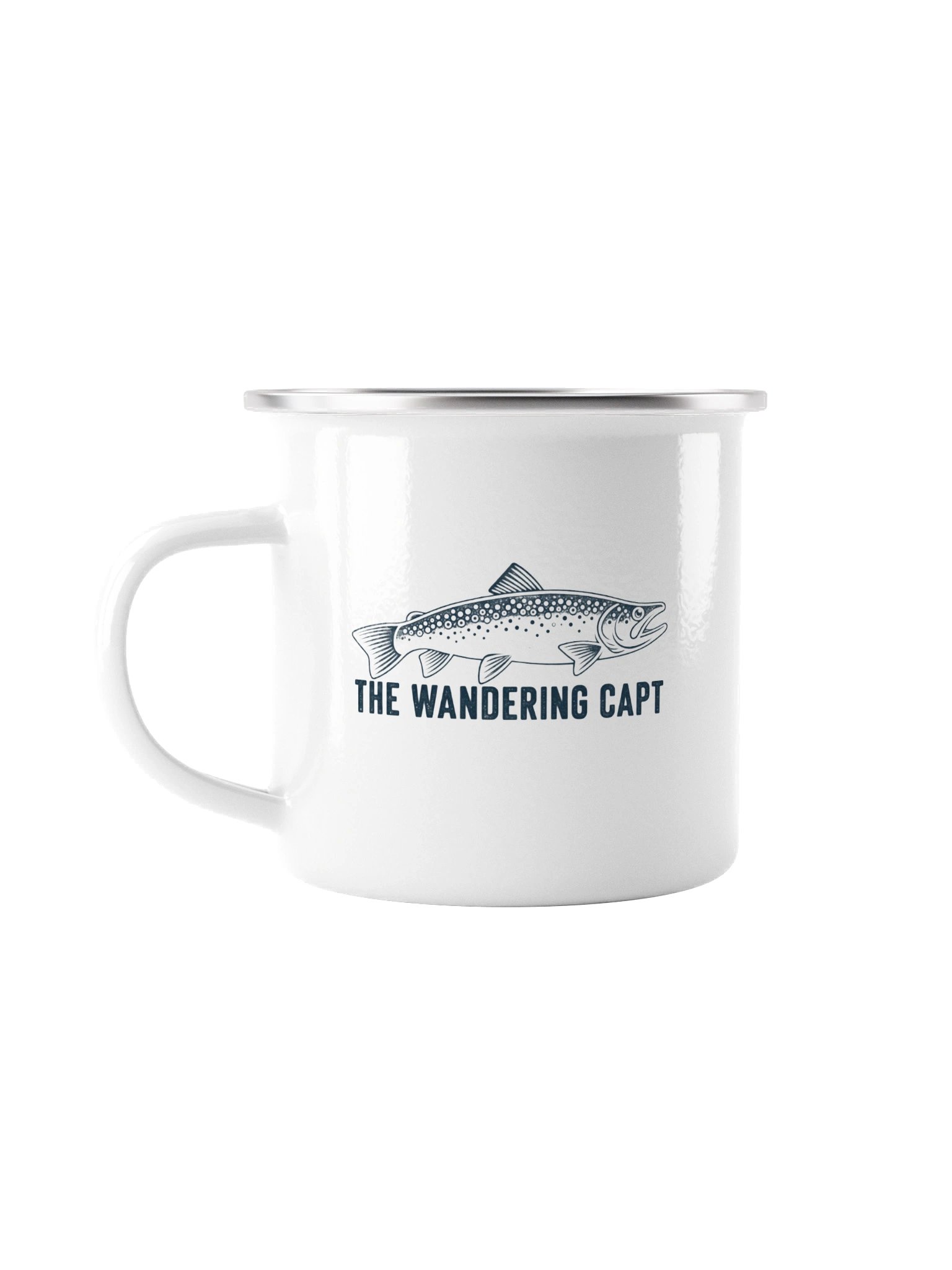 The Wandering Capt Trout Enamel Camp Mug product image (1)
