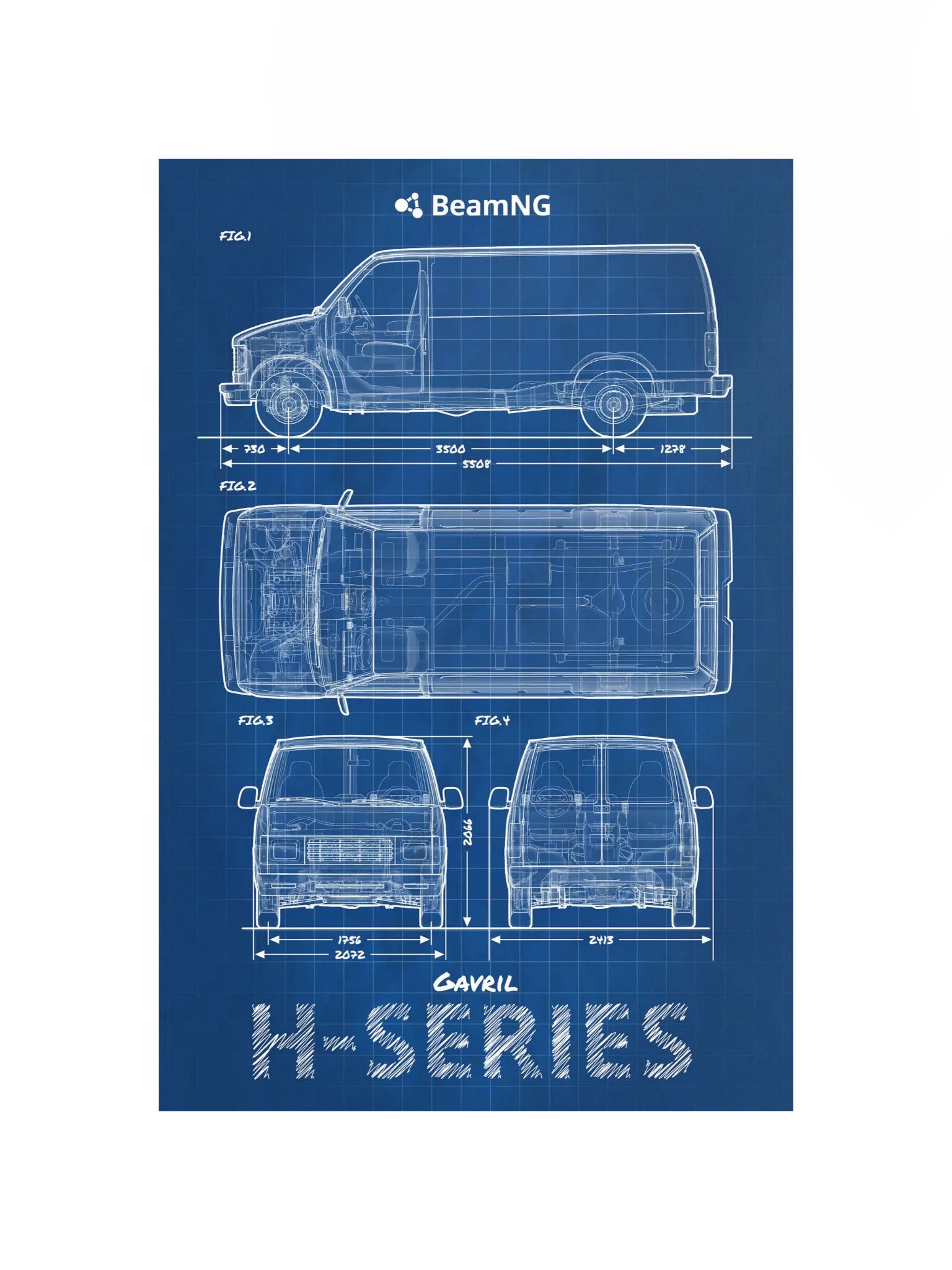 Gavril H-Series Blueprint Poster product image (4)