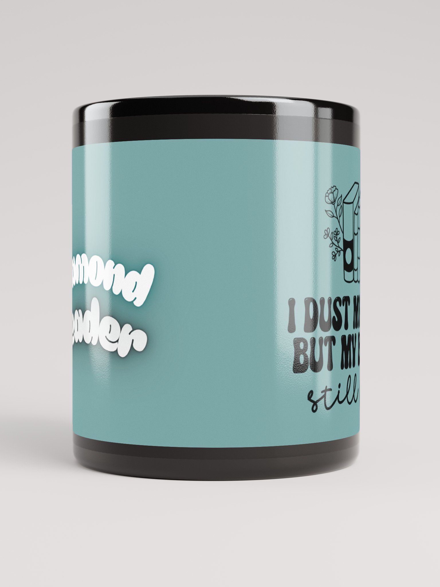 Filthy Books Black Glossy Mug product image (5)