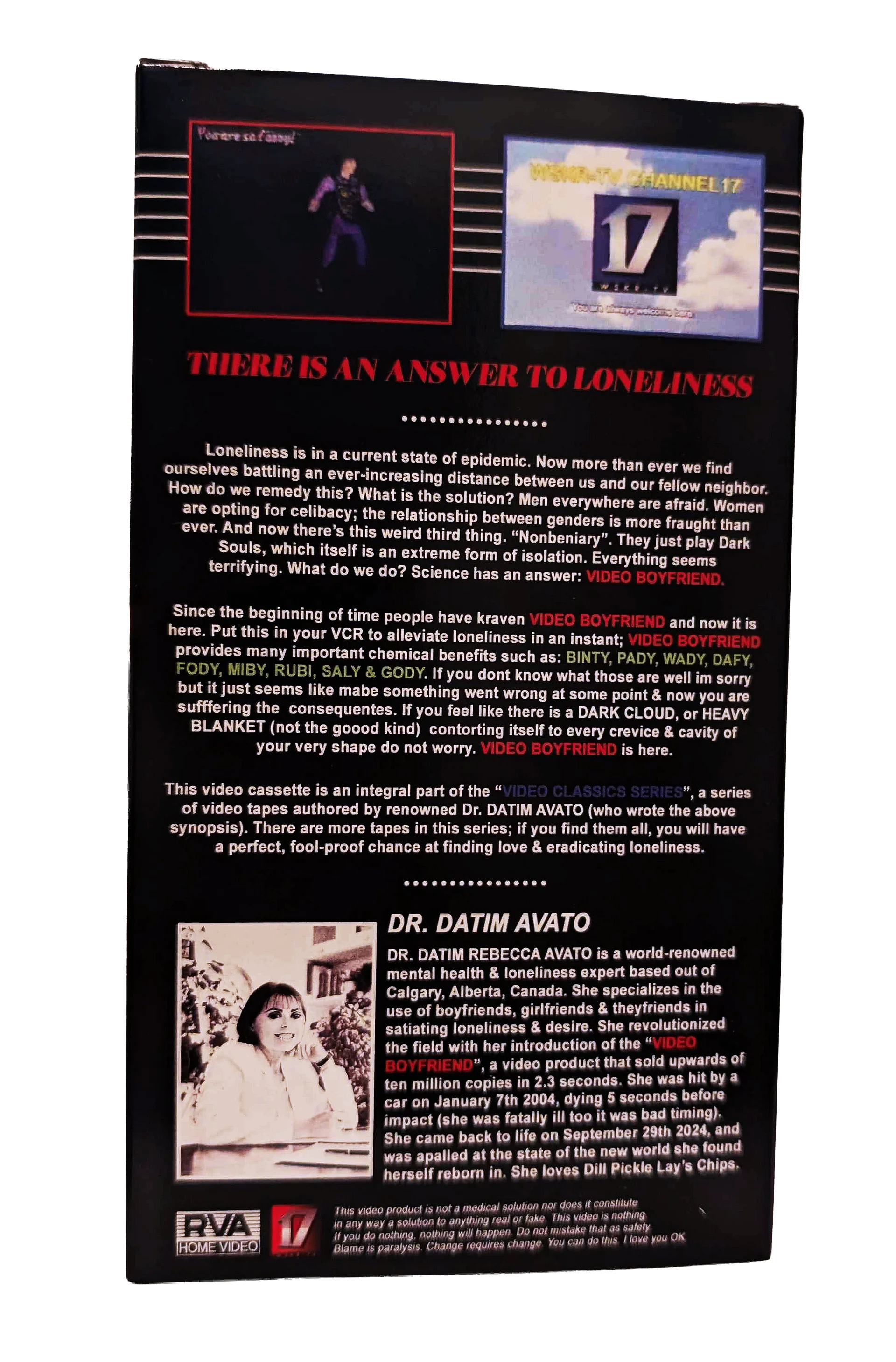 VIDEO BOYFRIEND Collector's VHS Tape product image (2)