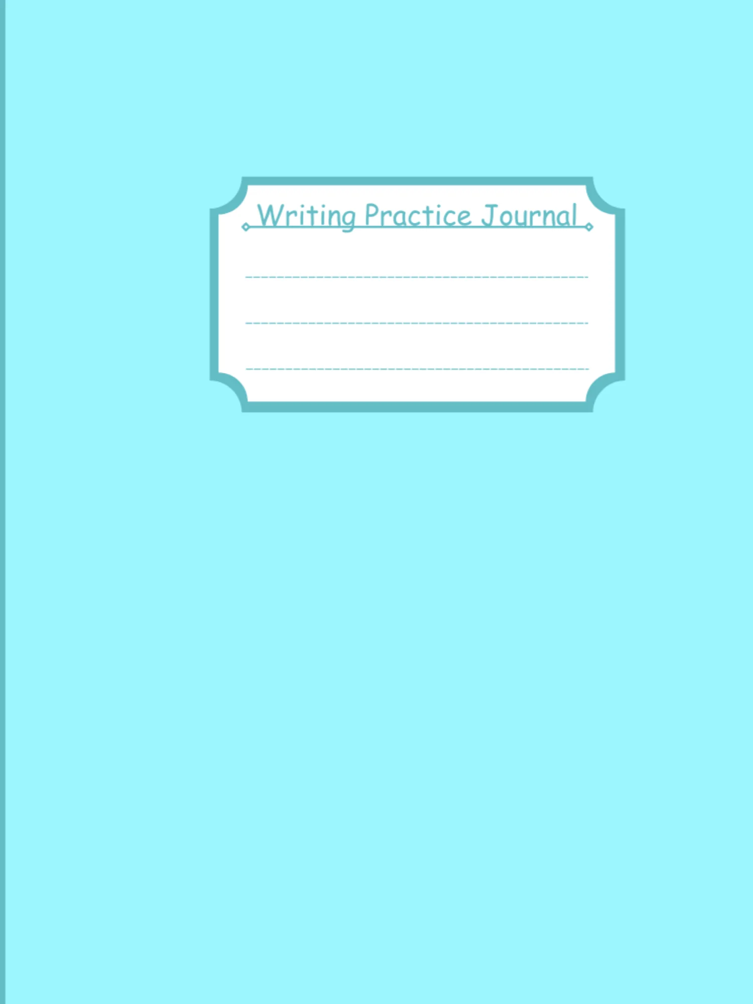 Pastel Blue Digital Writing Practice Journal product image (1)
