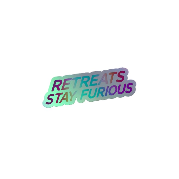 Furious Retreats Holographic Sticker Sheet product image (2)