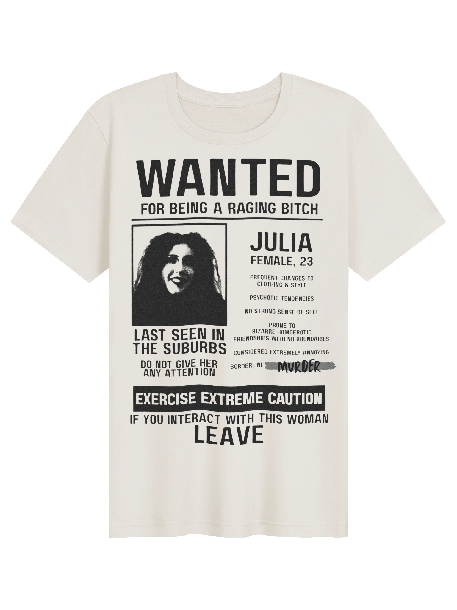 POSTMORTEM Wanted T-Shirt (White) product image (1)