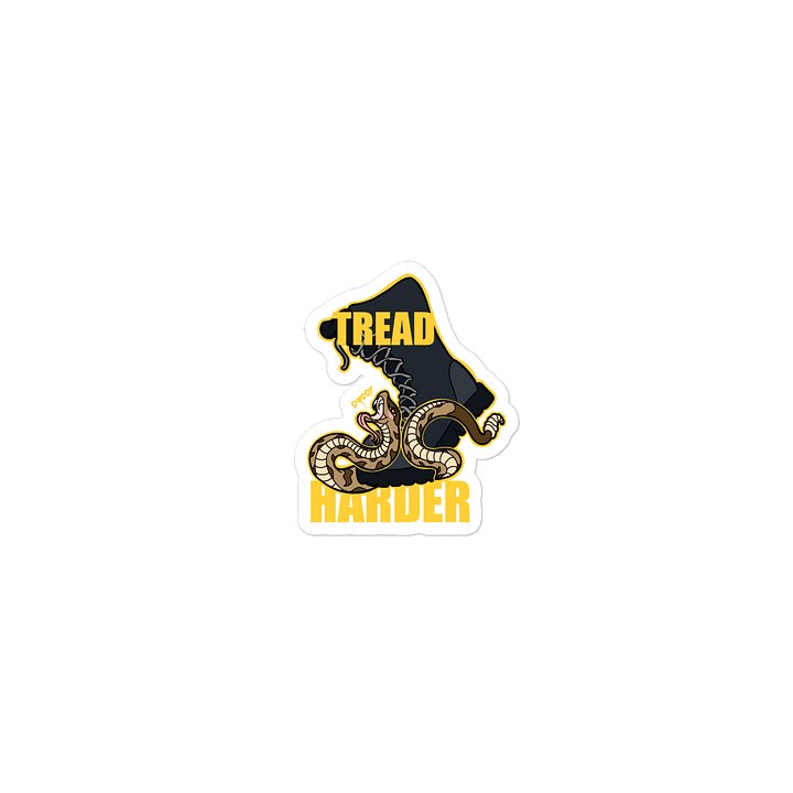 Tread Harder (d-cut sticker) product image (2)