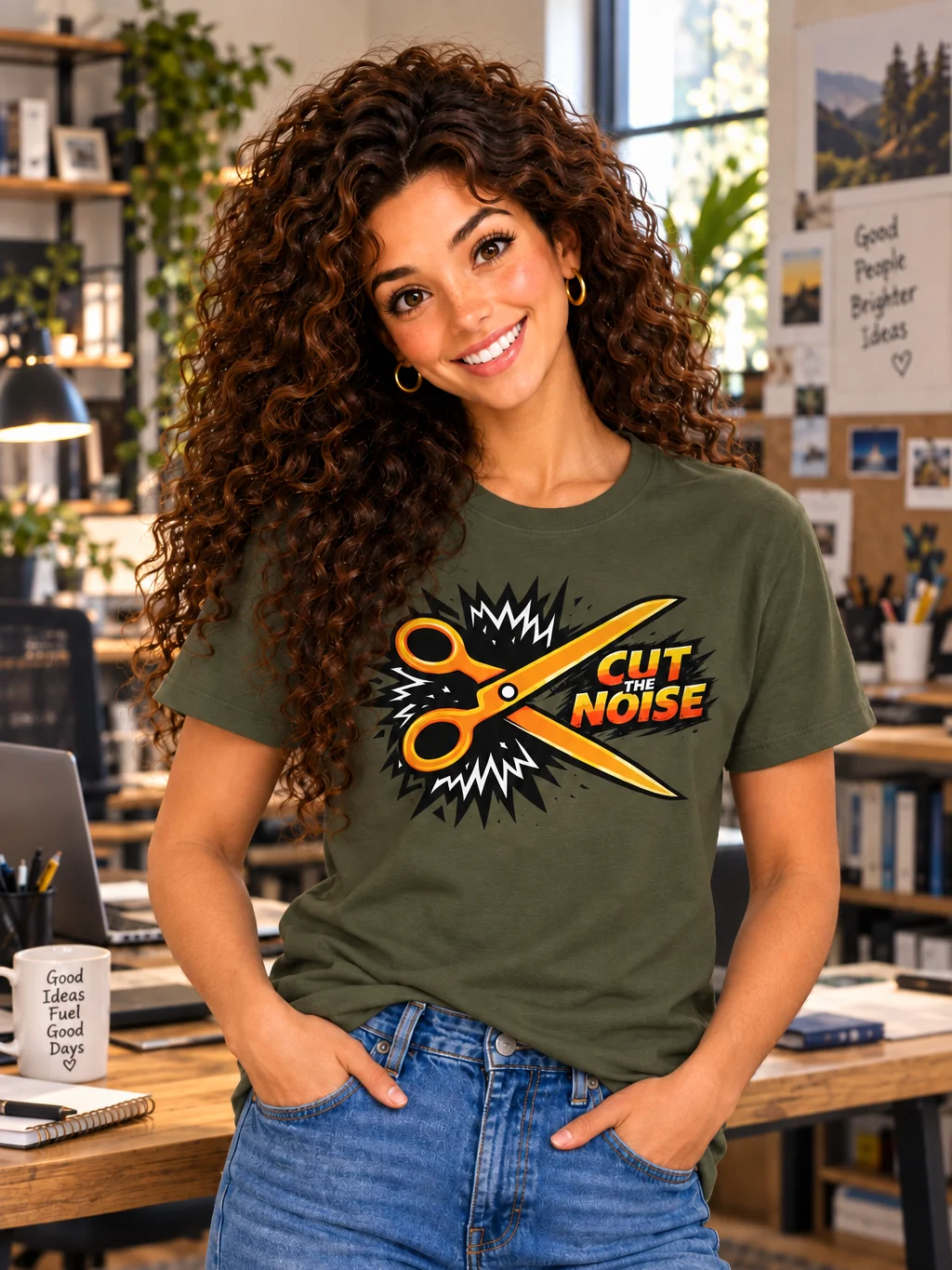 Cut the Noise Unisex TEE product image (2)