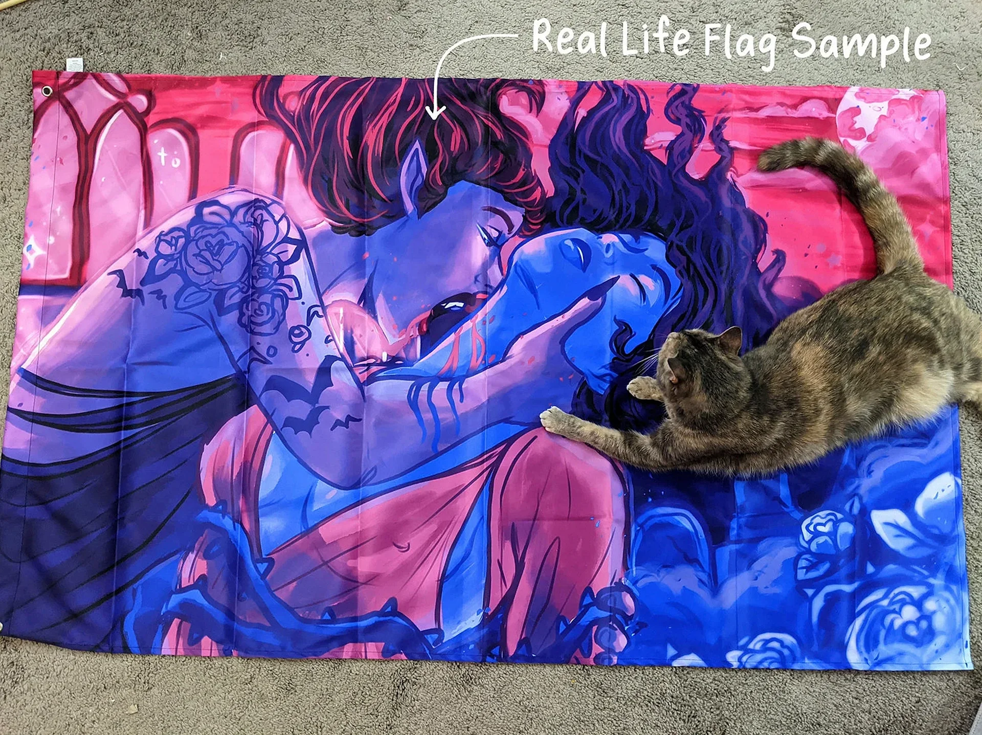Fantasy Cerberus Asexual Pride Flag product image (6)
