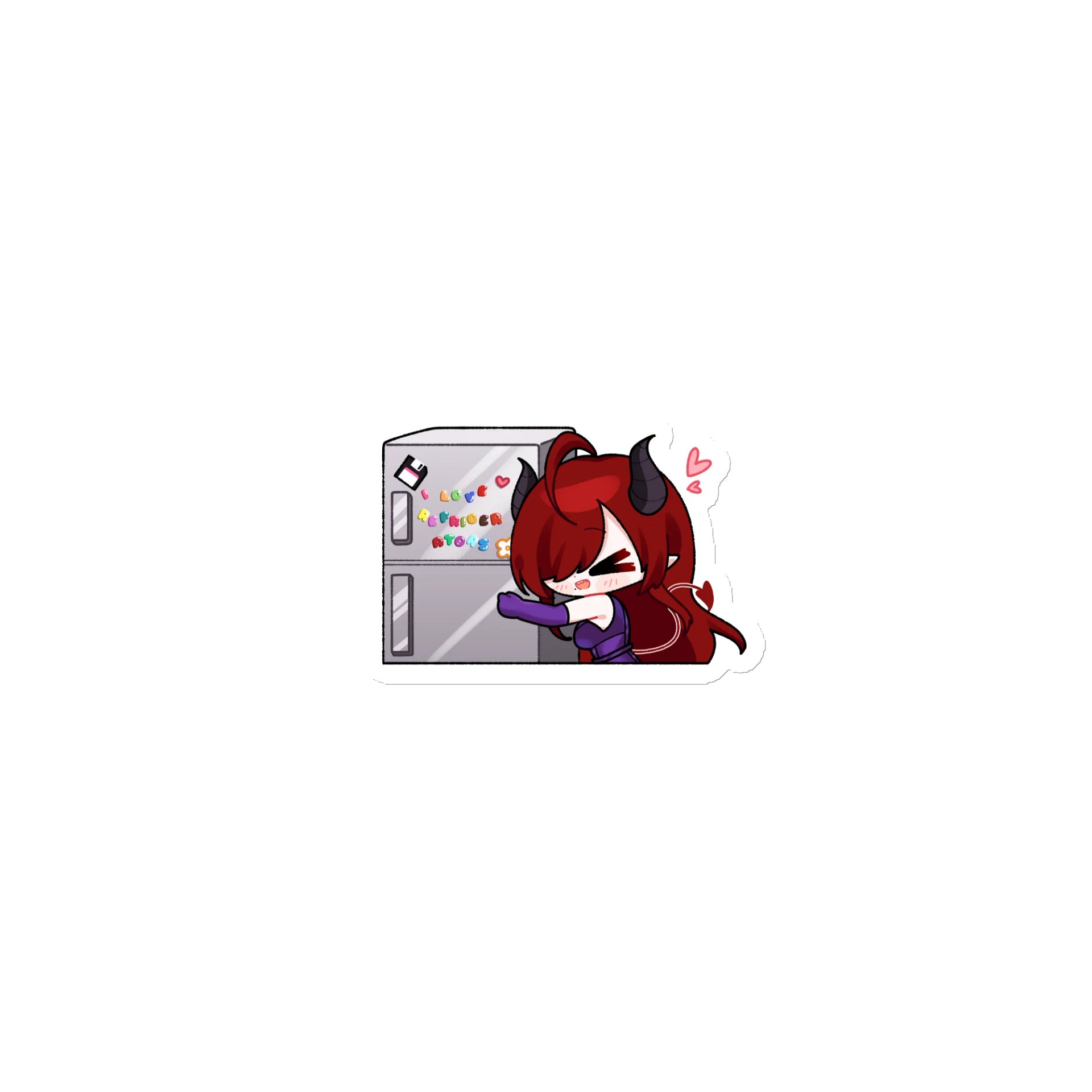 Zari Loves Refrigerators Magnet product image (1)