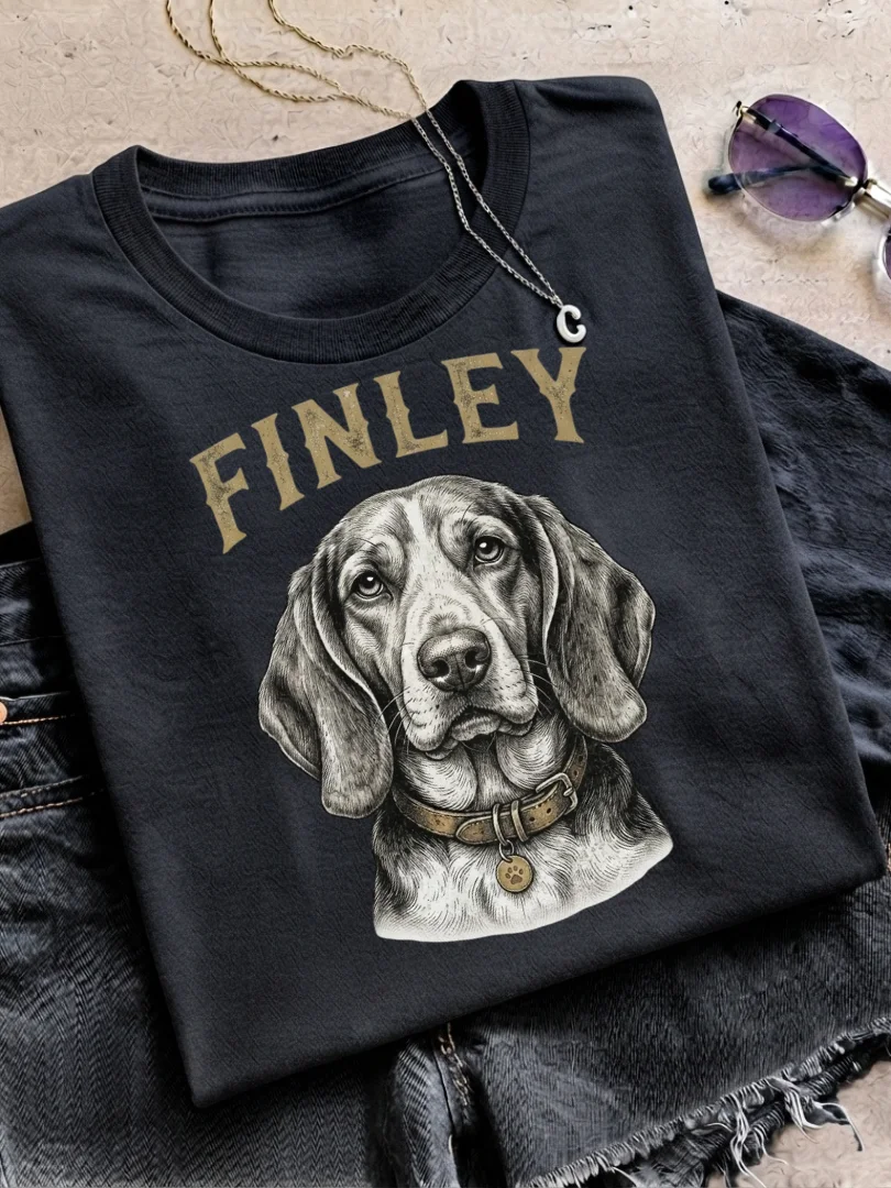 Finley Vintage Dog Portrait T-Shirt product image (1)