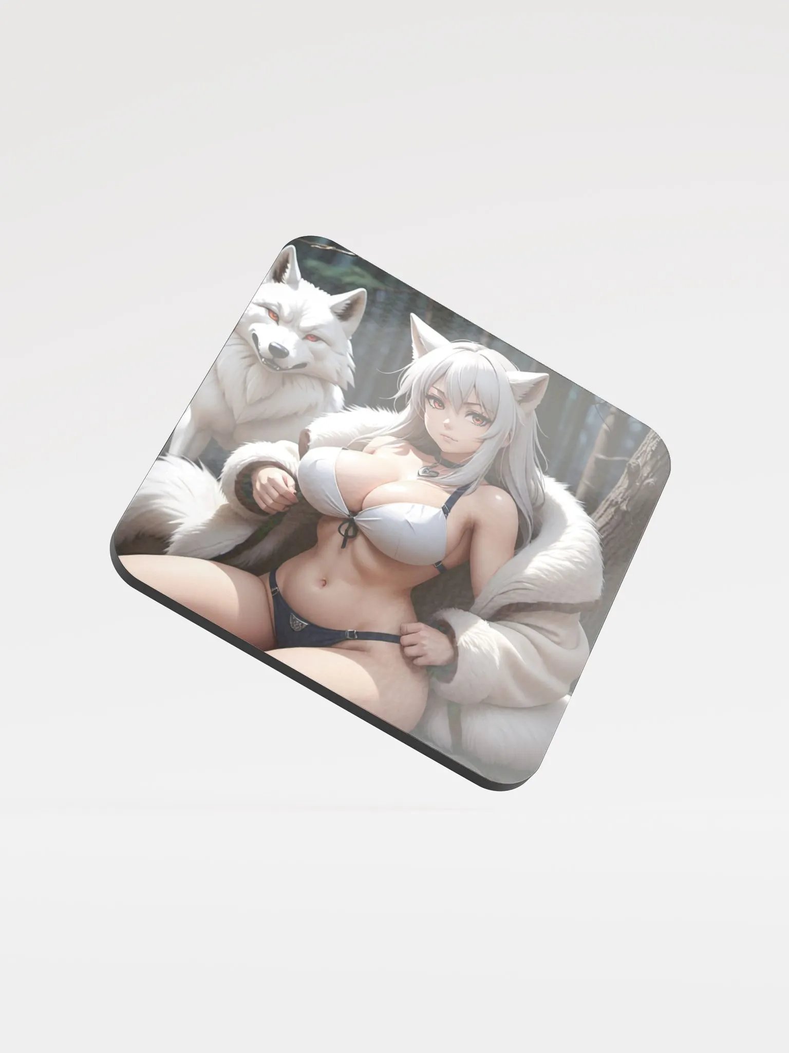 Foxy Elegance Cork Coaster product image (1)