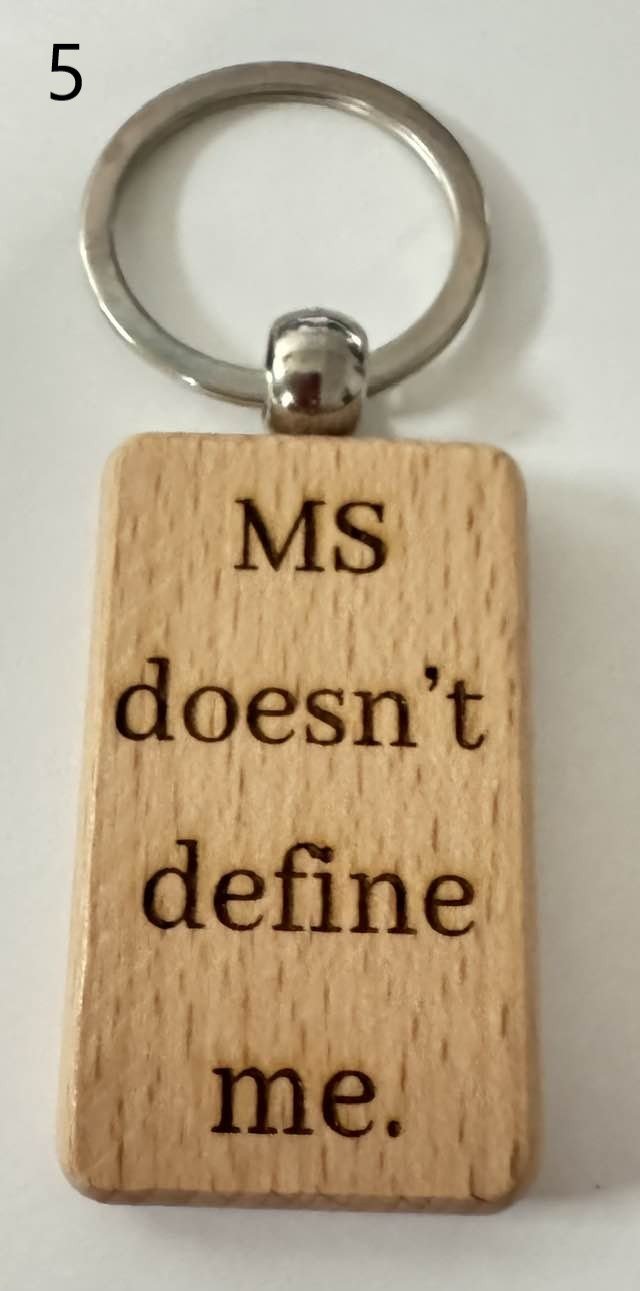 Wooden Engraved Illness Awareness Keychains | Chronic Pain, Cancer, & More (6) product image (5)