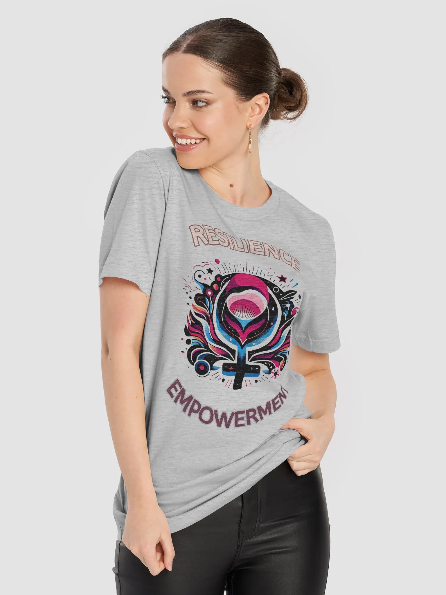 Resilience Empowerment T-Shirt – Feminist Strength, Bold Graphic Design, Inspirational Tee product image (46)