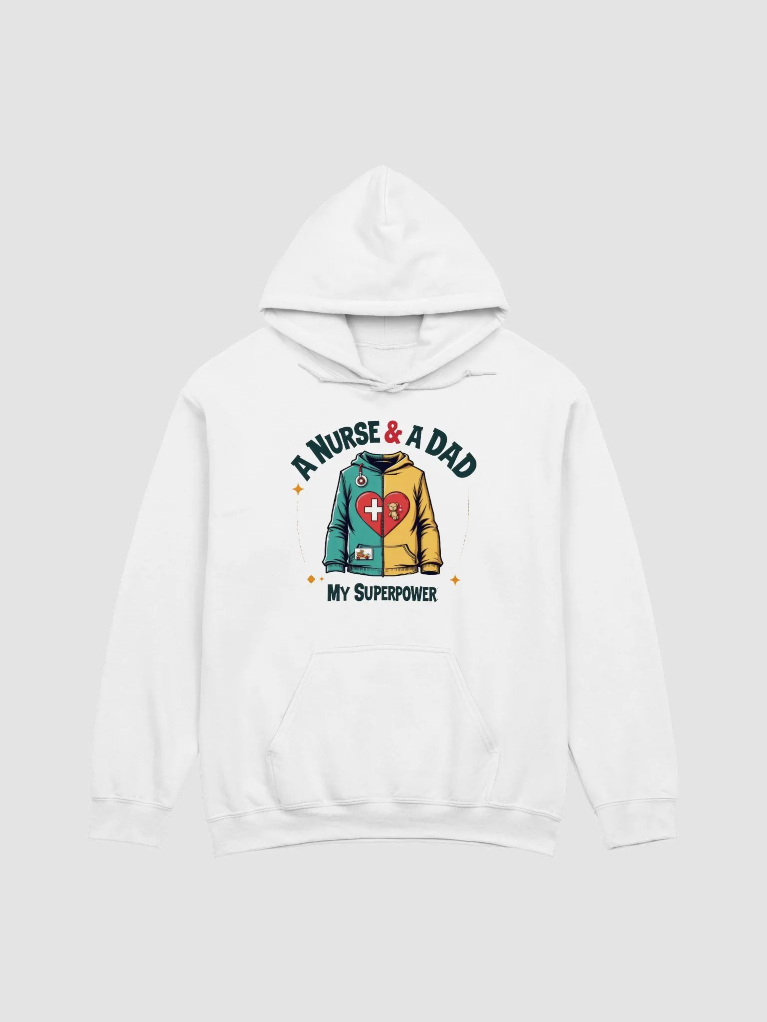My Superpower Nurse & Dad Hoodie product image (5)