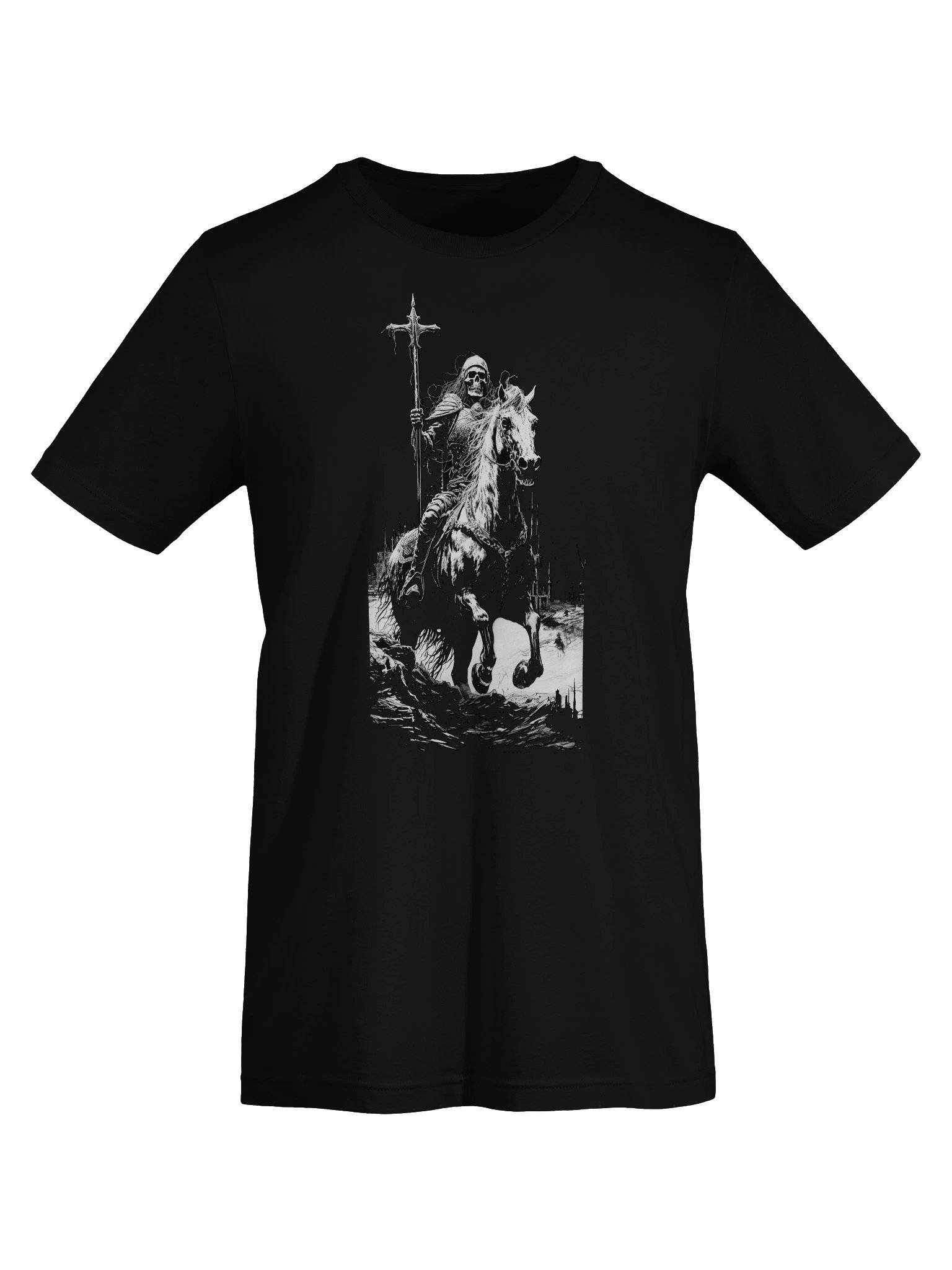 Death Rides A Horse - skeletal warrior harbinger of revelations T-Shirt product image (7)