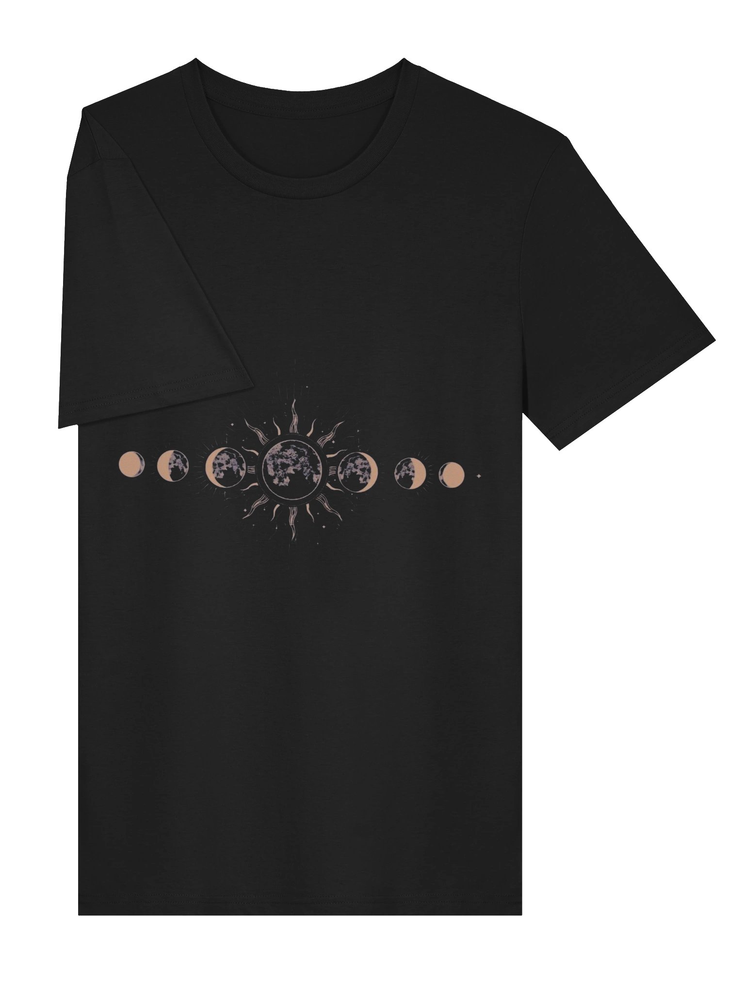 Moon Phases T-Shirt – Celestial Sun & Moon Graphic Tee | Lunar Cycle Astrology Shirt | Unisex Apparel product image (3)