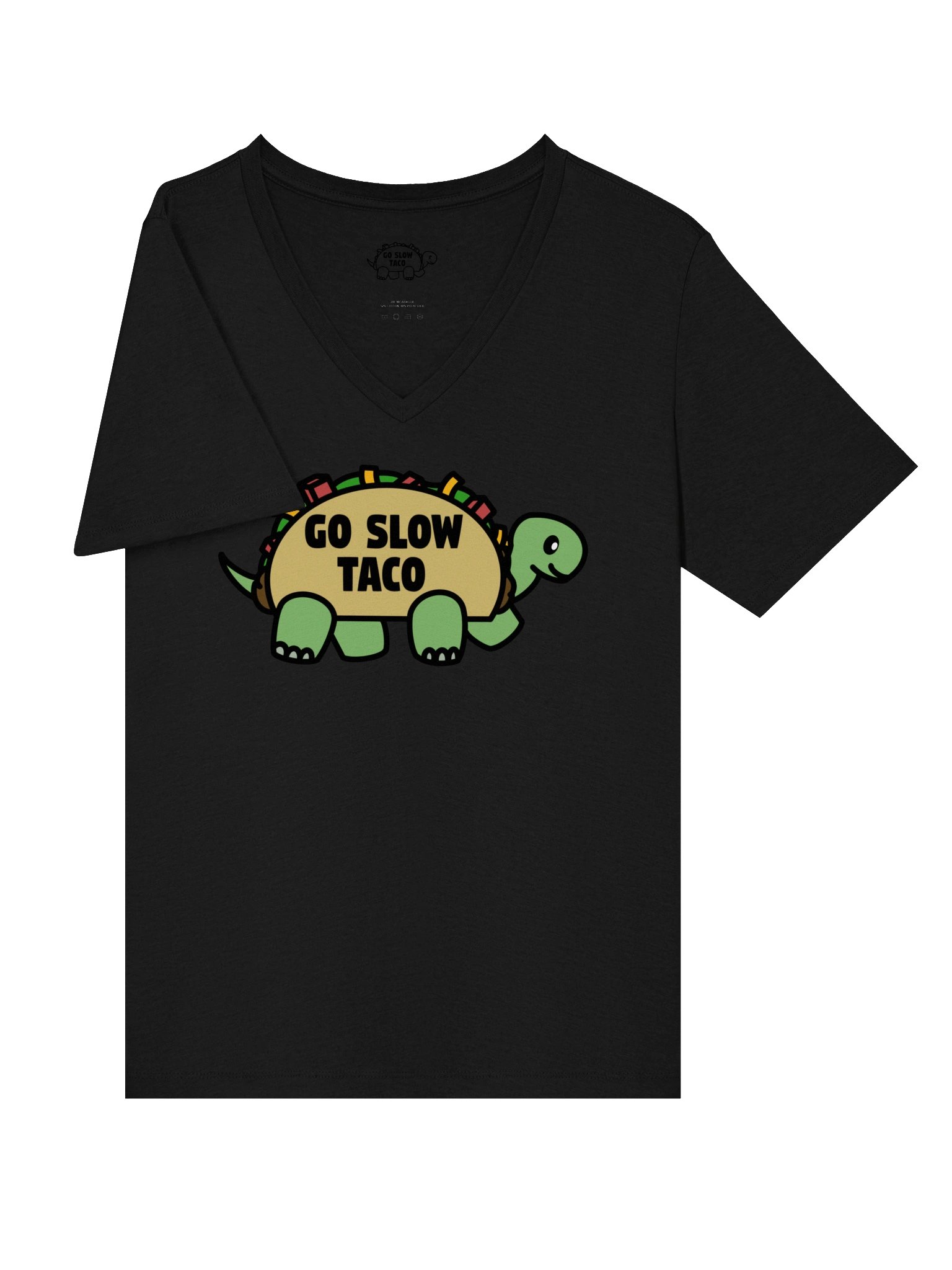 Go Slow Taco V-Neck T-Shirt product image (3)
