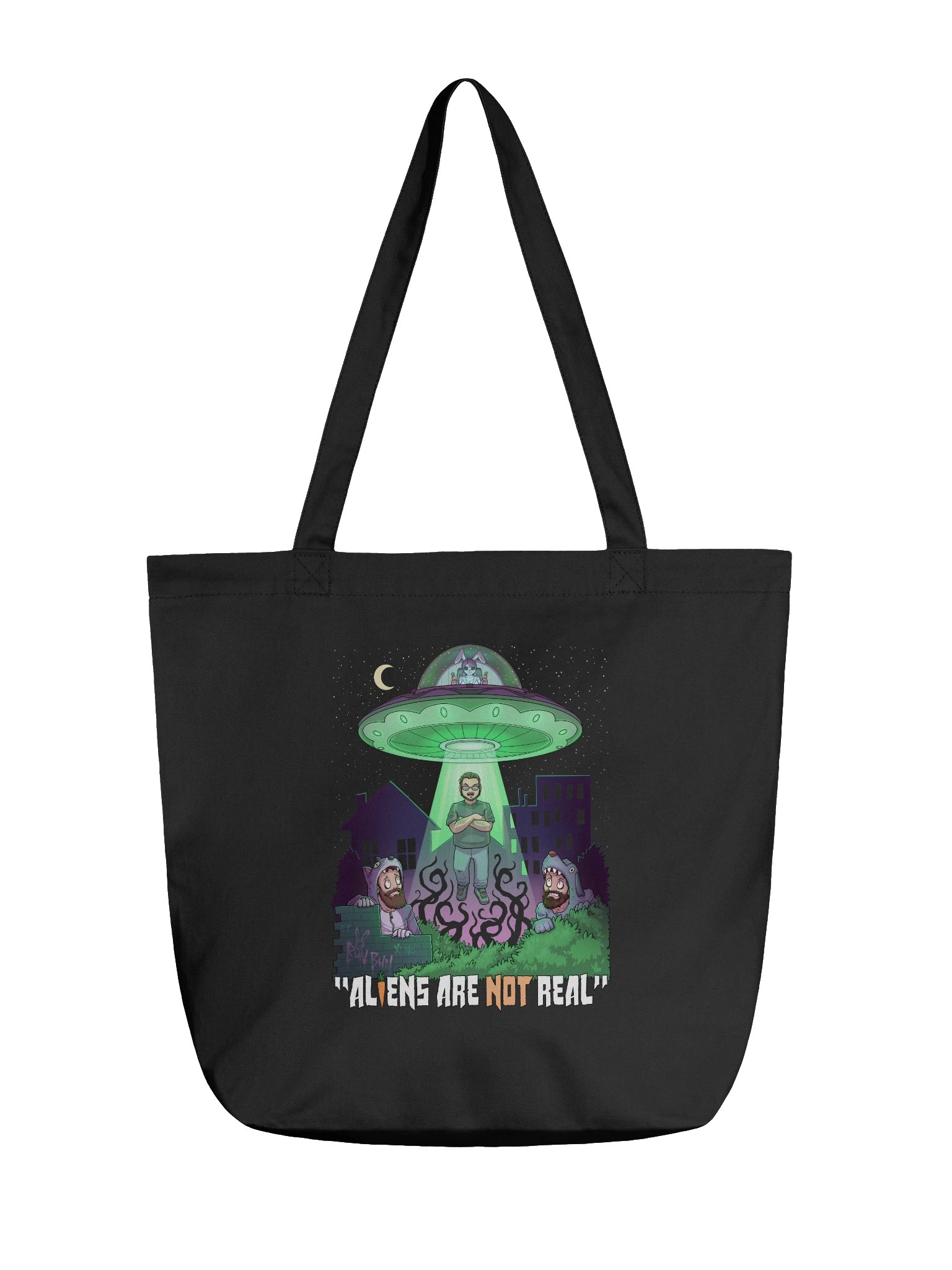 Aliens Are NOT Real Tote Bag product image (1)