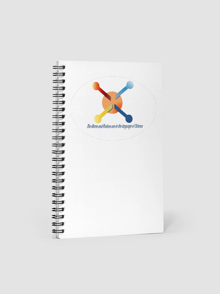 Science theme notepad /notebook product image (1)