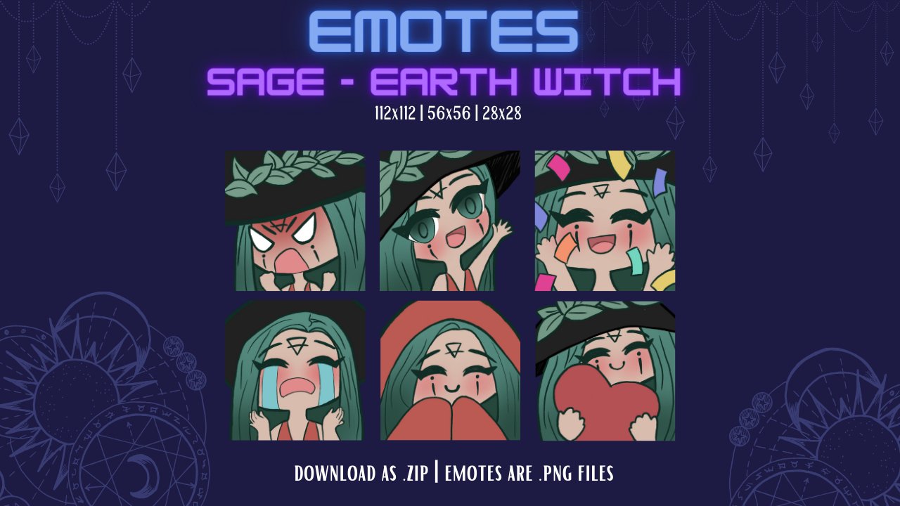 Sage - 6 EMOTE PACK product image (1)