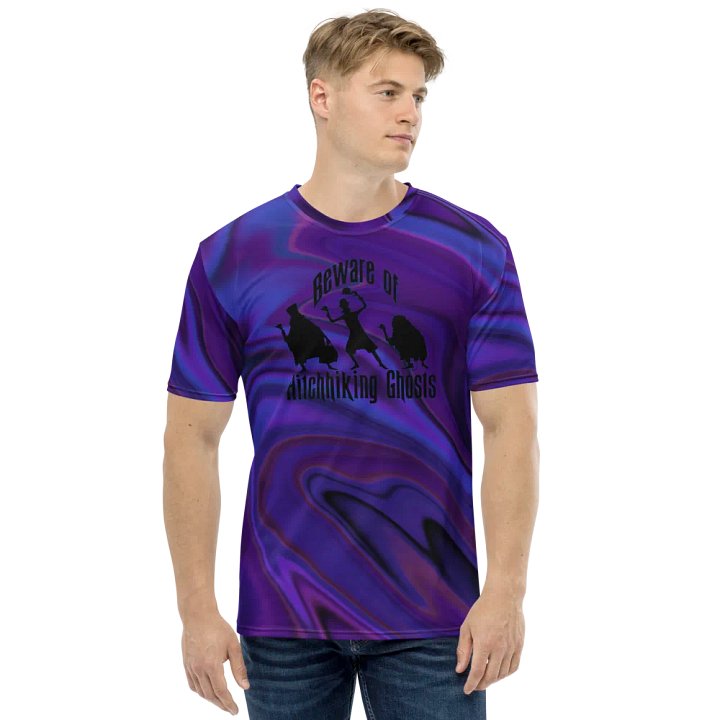Ghosts On Liquid Blue All-Over Tee product image (1)