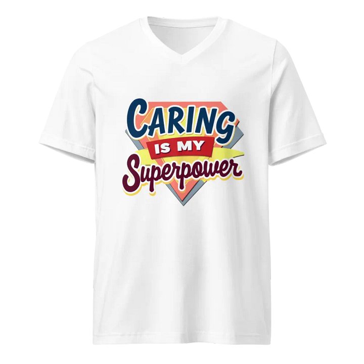 Superpower Caring V-Neck Tee product image (5)