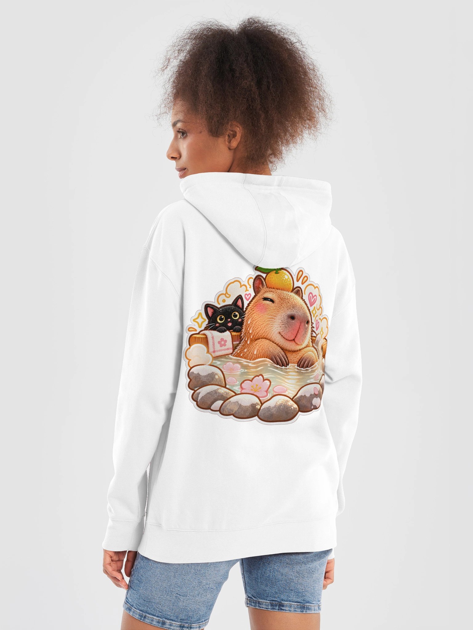 No Thoughts, Just Capybara Hoodie | CA-PY-BA-RA product image (4)