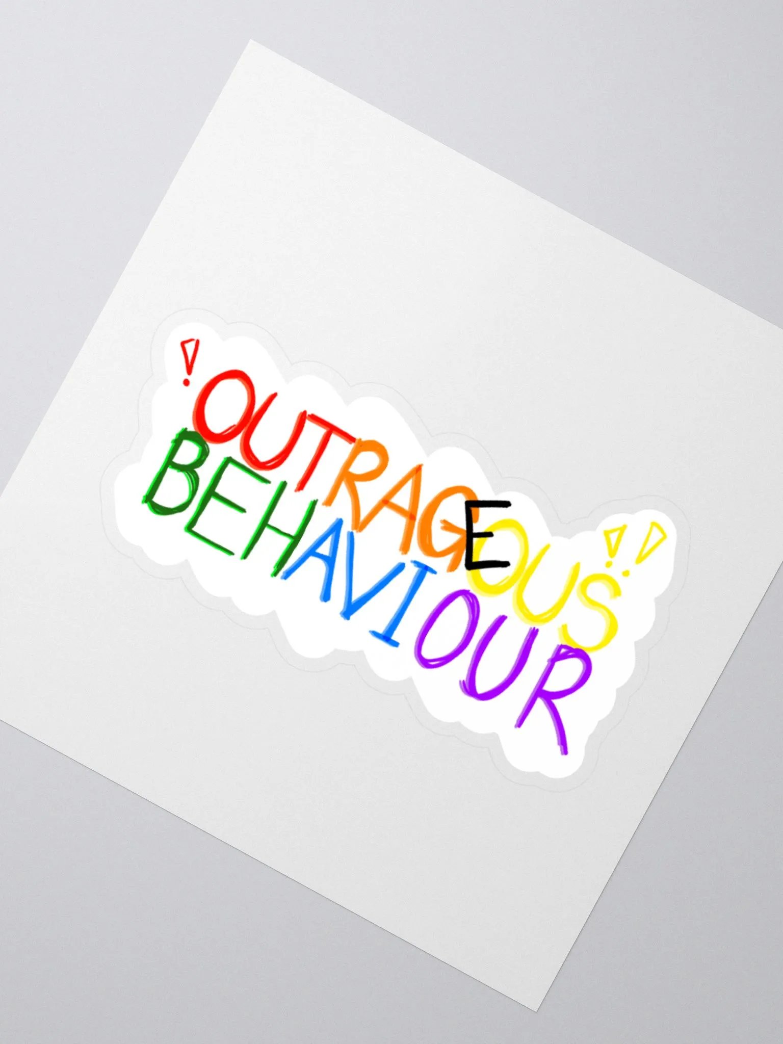 OUTRAGEOUS BEHAVIOUR!!! - Sticker product image (2)