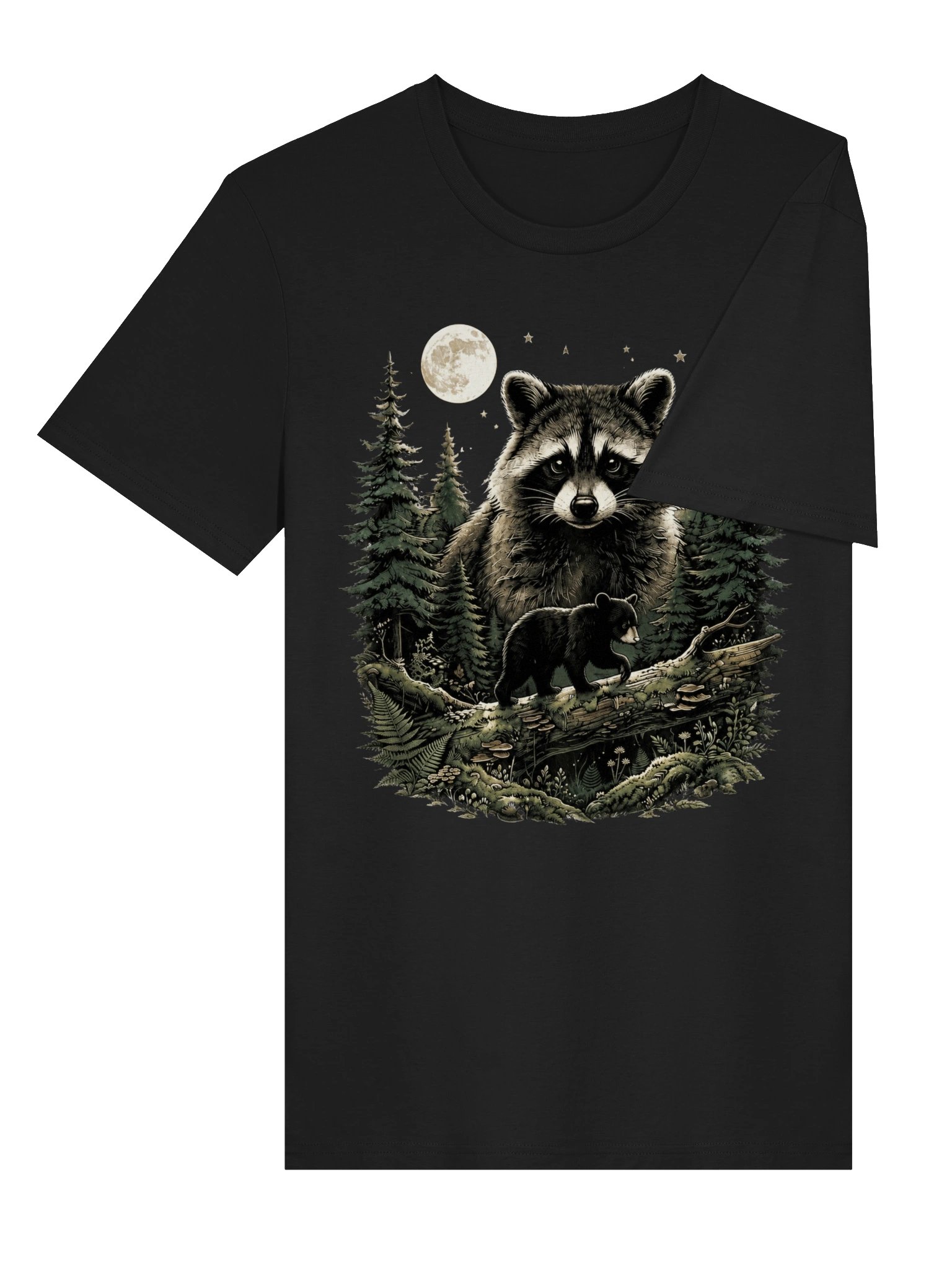 Raccoon Bear Cub Vintage T-Shirt product image (5)