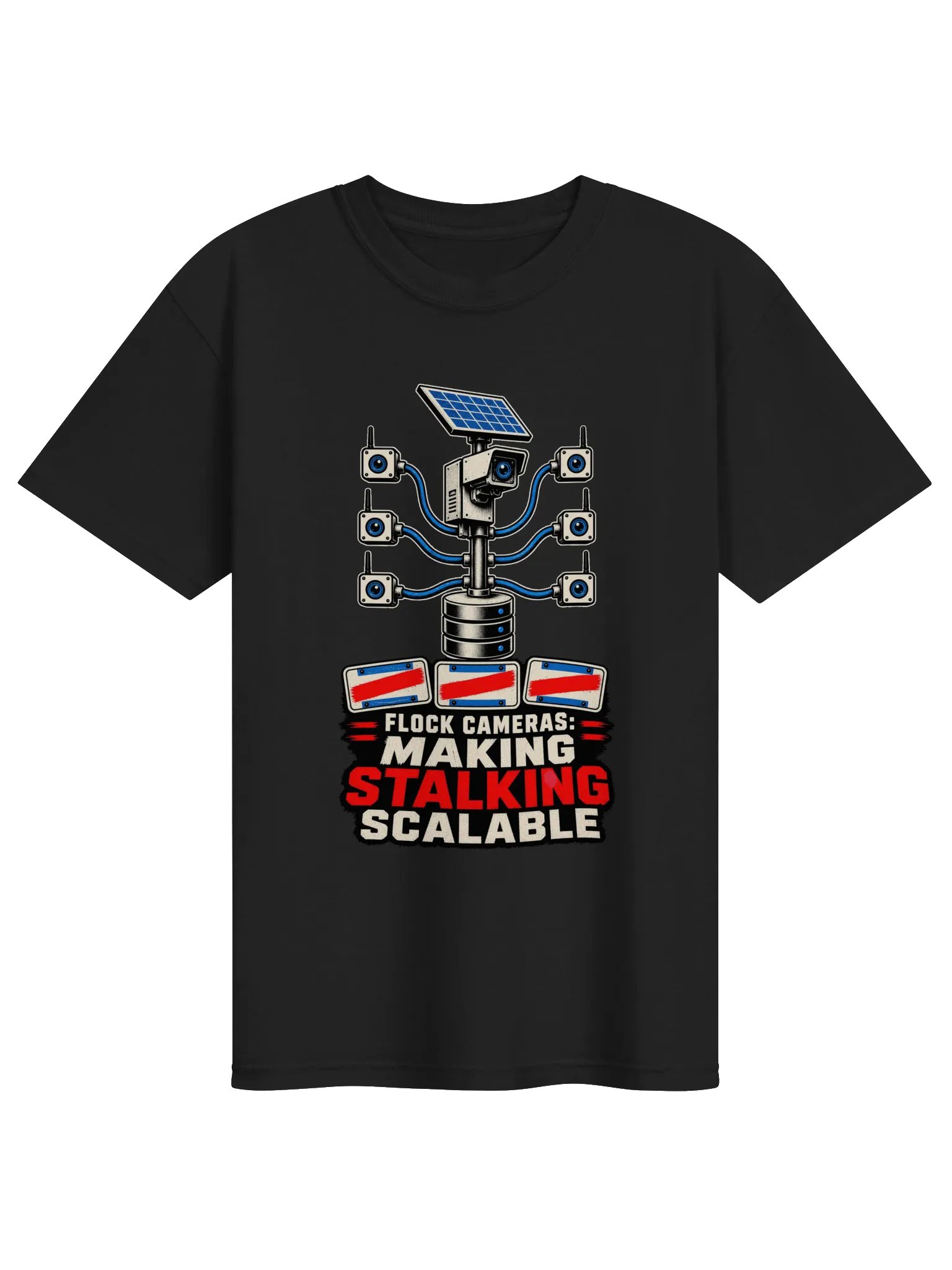 Flock Cameras: Making Stalking Scalable — Heavyweight T-Shirt product image (1)