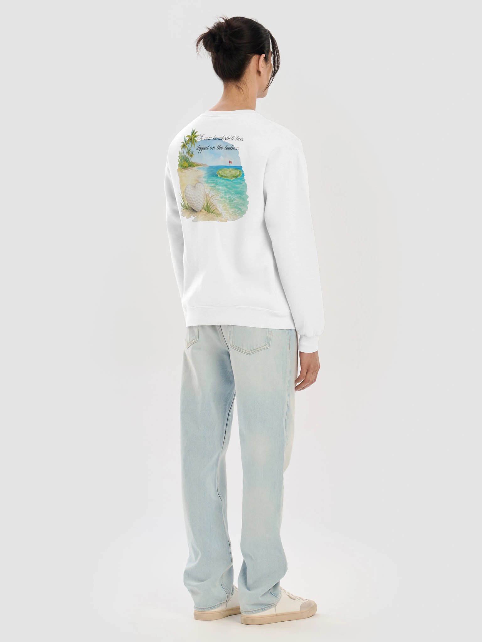 Love Island Green — Women's Golf Crewneck Sweatshirt product image (11)