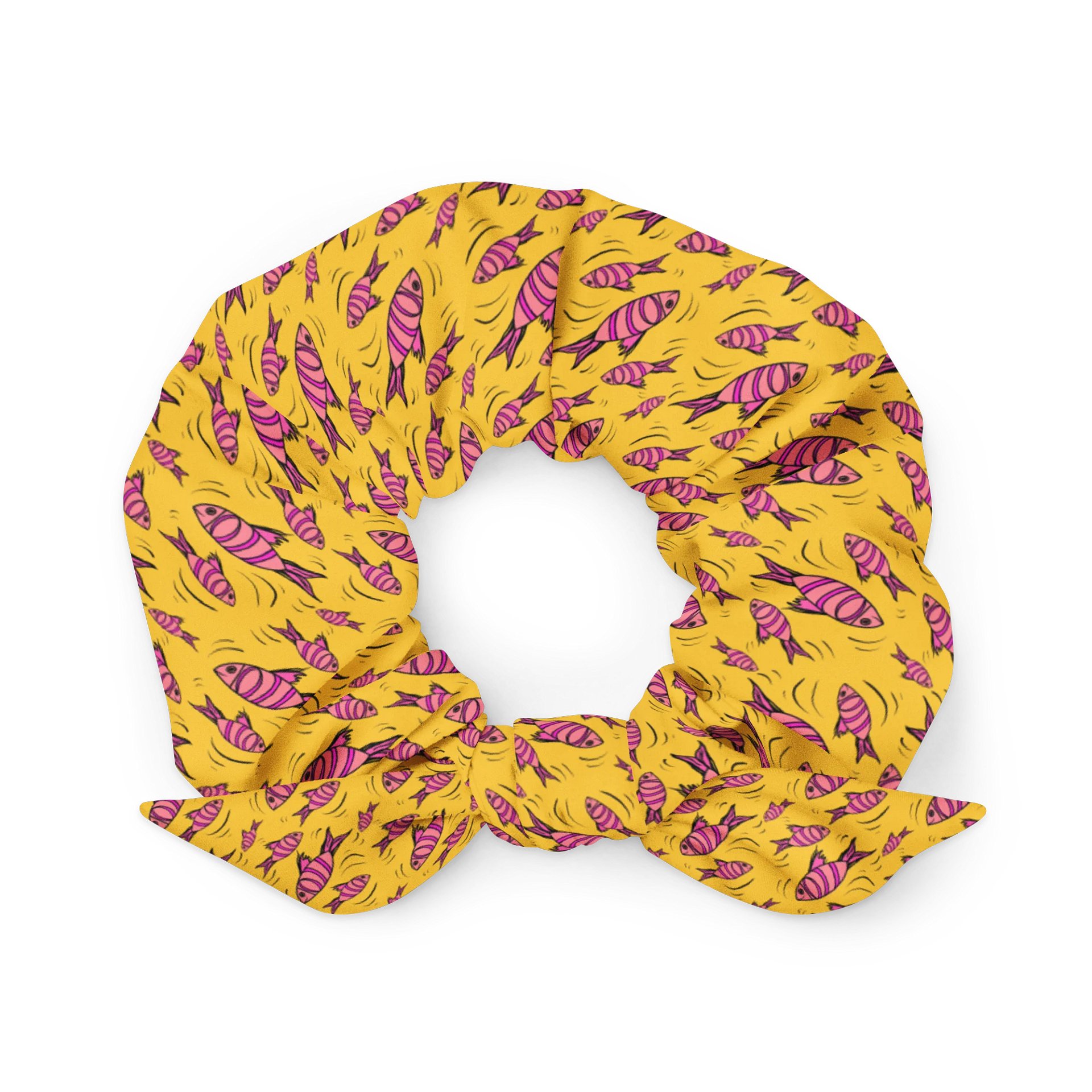 Fish - Scrunchie - yellow product image (1)