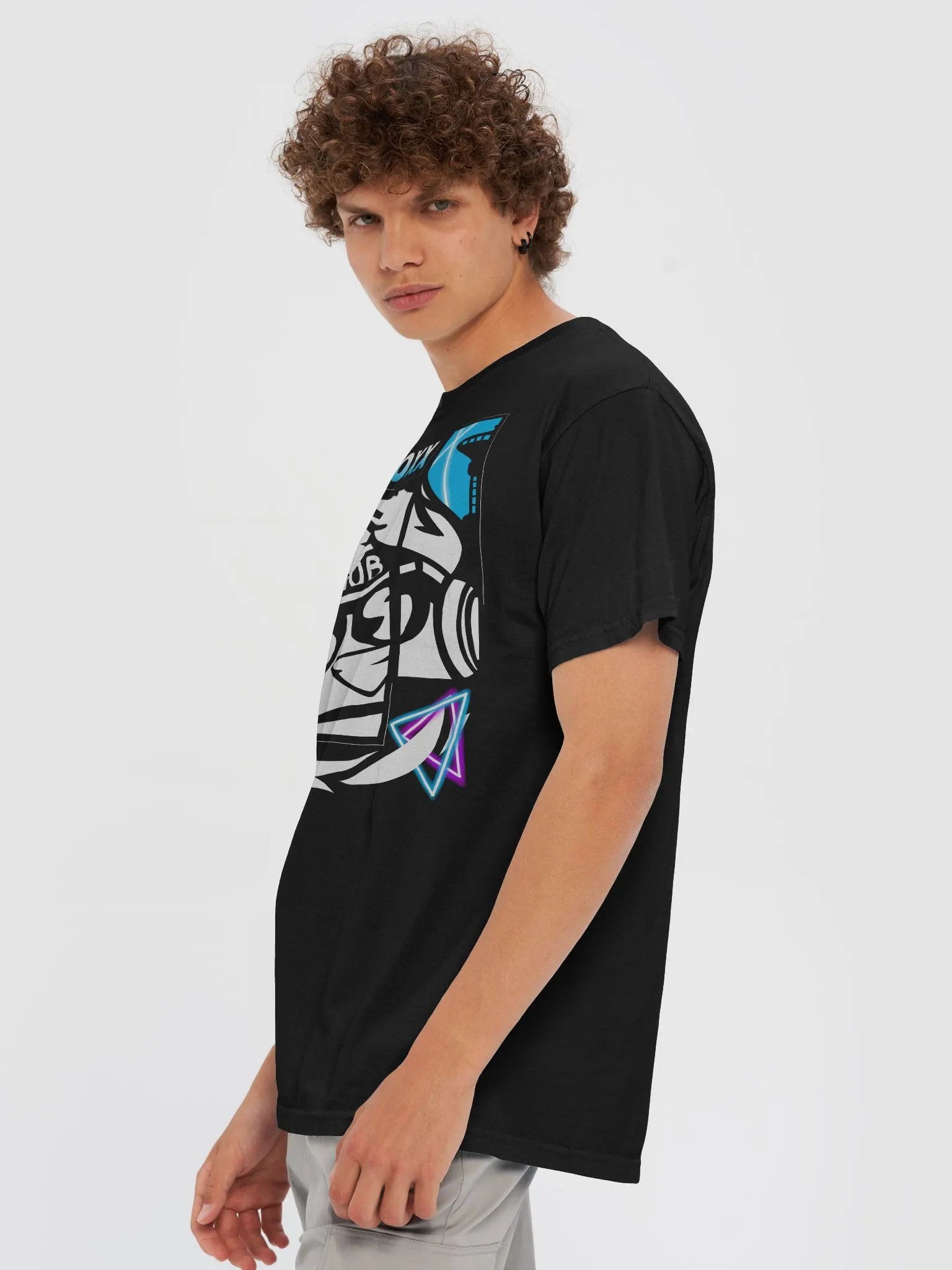 NightFoxx Panel Art Tee Black product image (17)